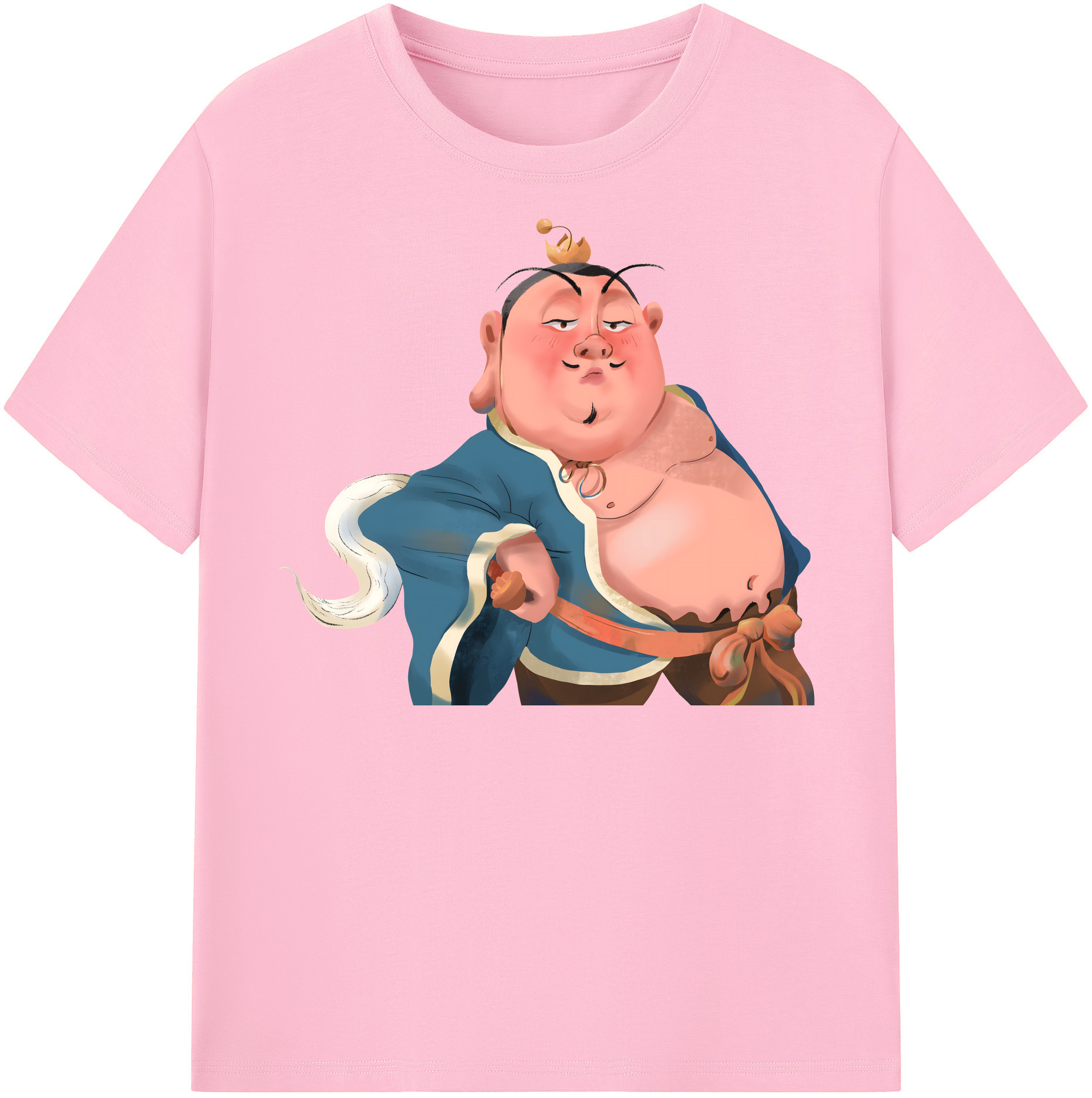 （画像用） Ne Zha 2 ナタ 魔童の大暴れ 綿100％半袖Tシャツ（フロントプリント）