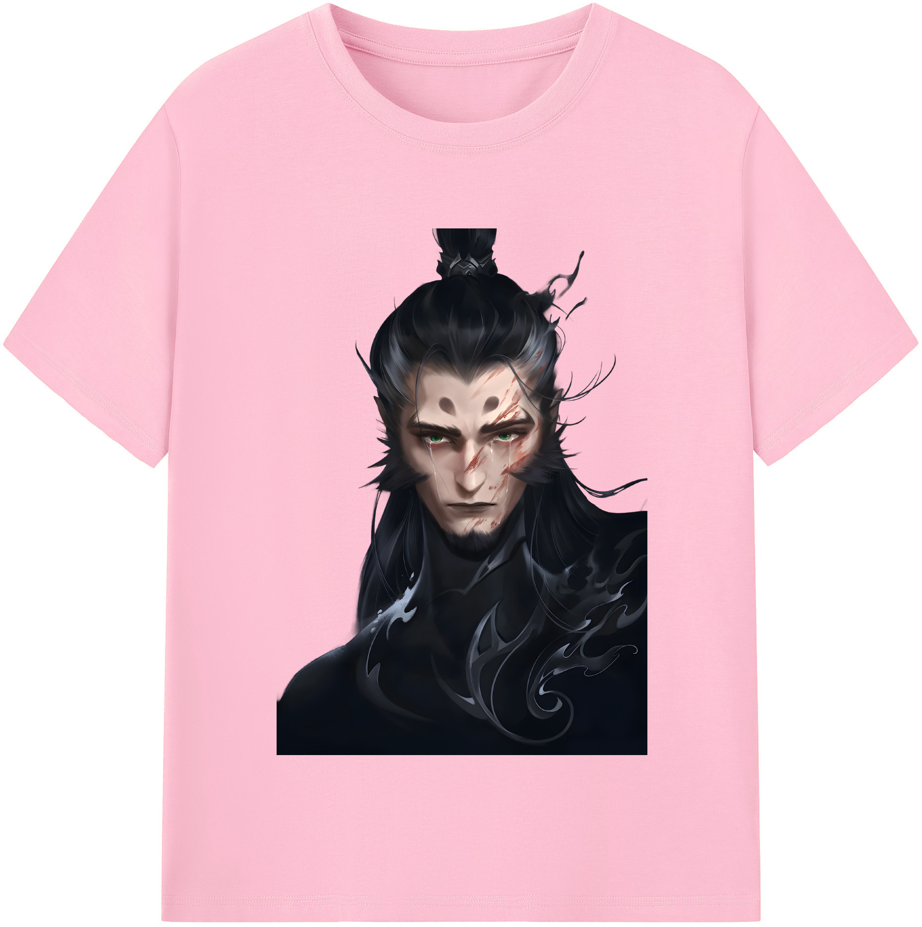 （画像用） Ne Zha 2 ナタ 魔童の大暴れ 綿100％半袖Tシャツ（フロントプリント）