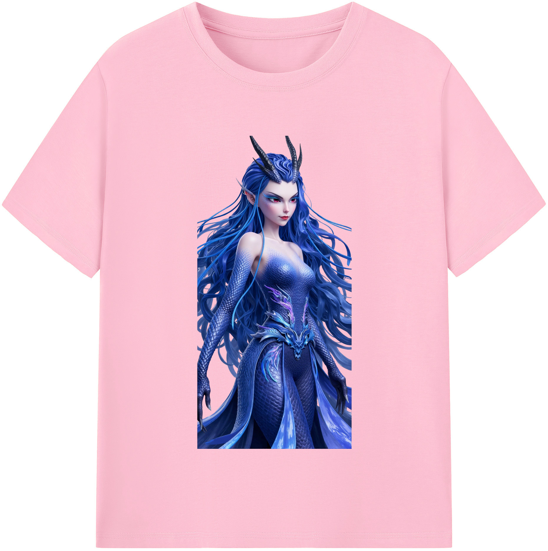 （画像用） Ne Zha 2 ナタ 魔童の大暴れ 綿100％半袖Tシャツ（フロントプリント）