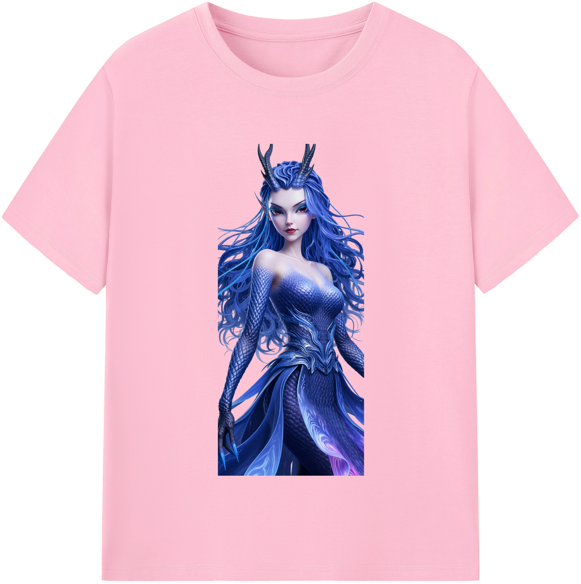 （画像用） Ne Zha 2 ナタ 魔童の大暴れ 綿100％半袖Tシャツ（フロントプリント）
