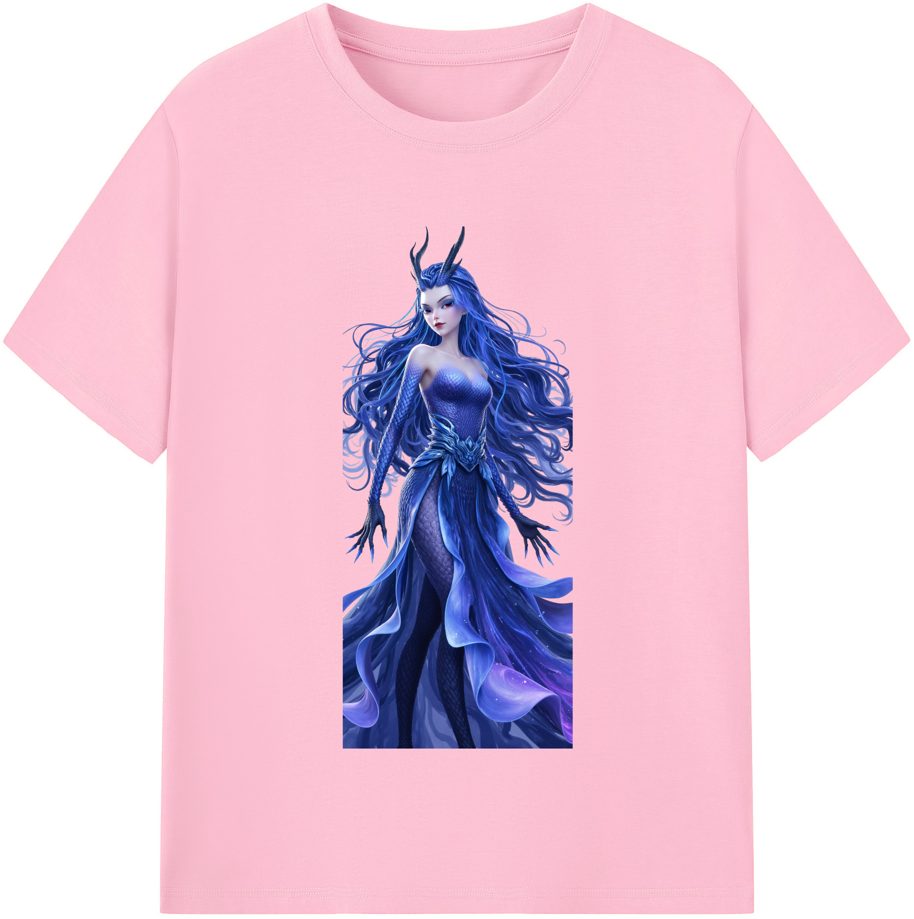 （画像用） Ne Zha 2 ナタ 魔童の大暴れ 綿100％半袖Tシャツ（フロントプリント）