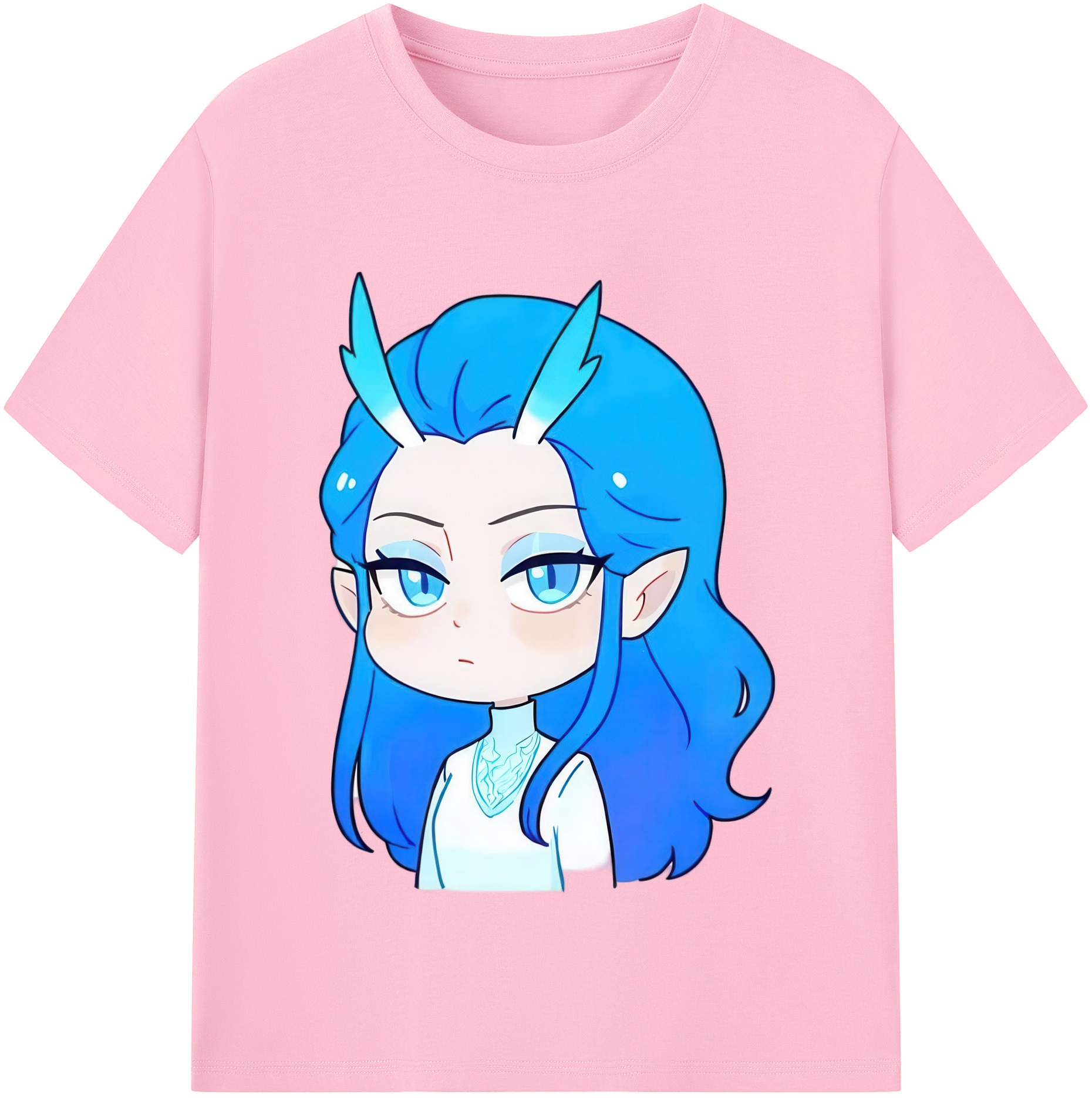 （画像用） Ne Zha 2 ナタ 魔童の大暴れ 綿100％半袖Tシャツ（フロントプリント）