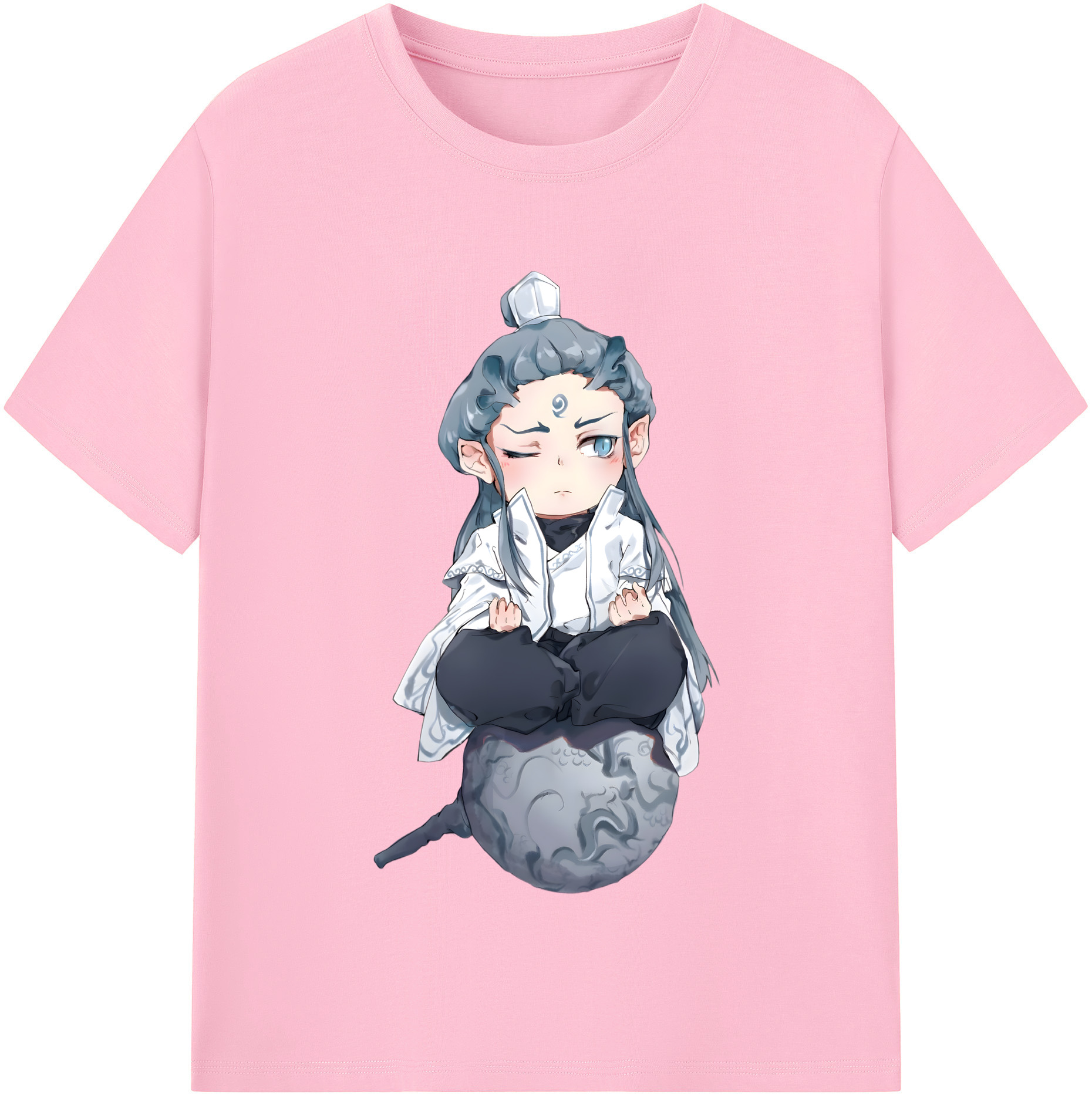 （画像用） Ne Zha 2 ナタ 魔童の大暴れ 綿100％半袖Tシャツ（フロントプリント）