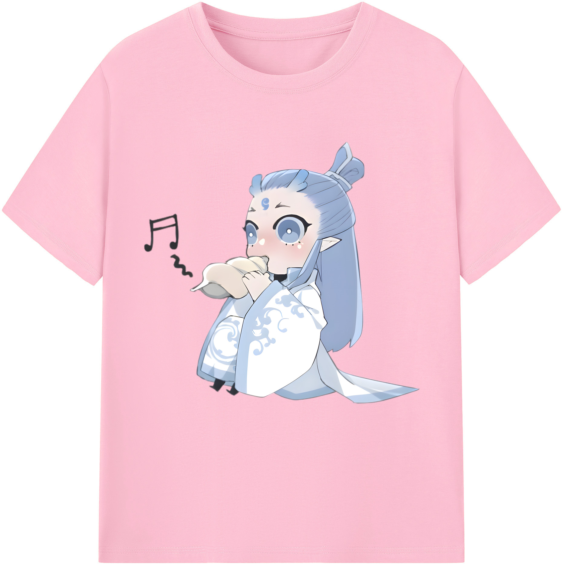 （画像用） Ne Zha 2 ナタ 魔童の大暴れ 綿100％半袖Tシャツ（フロントプリント）