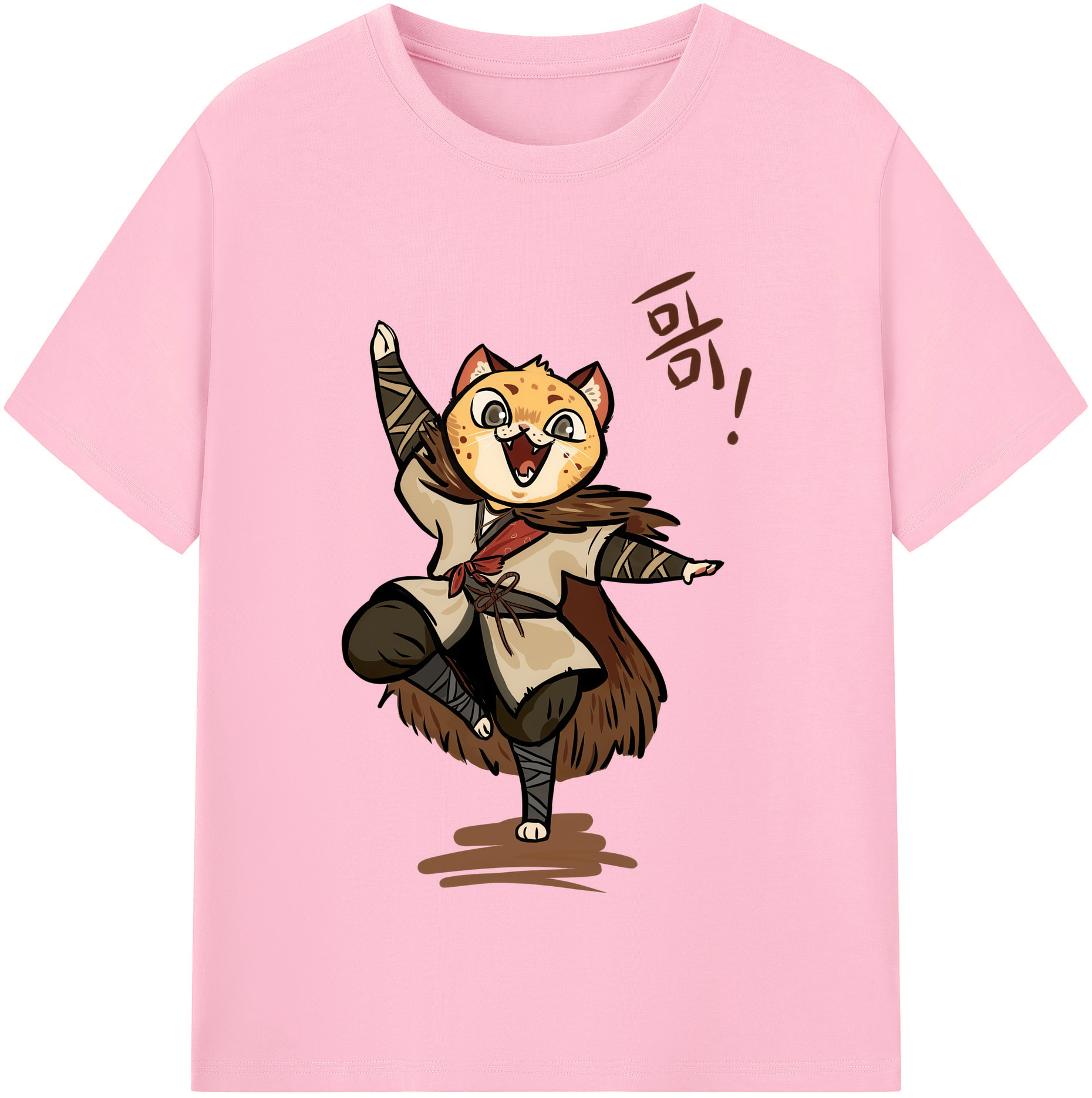 （画像用） Ne Zha 2 ナタ 魔童の大暴れ 綿100％半袖Tシャツ（フロントプリント）