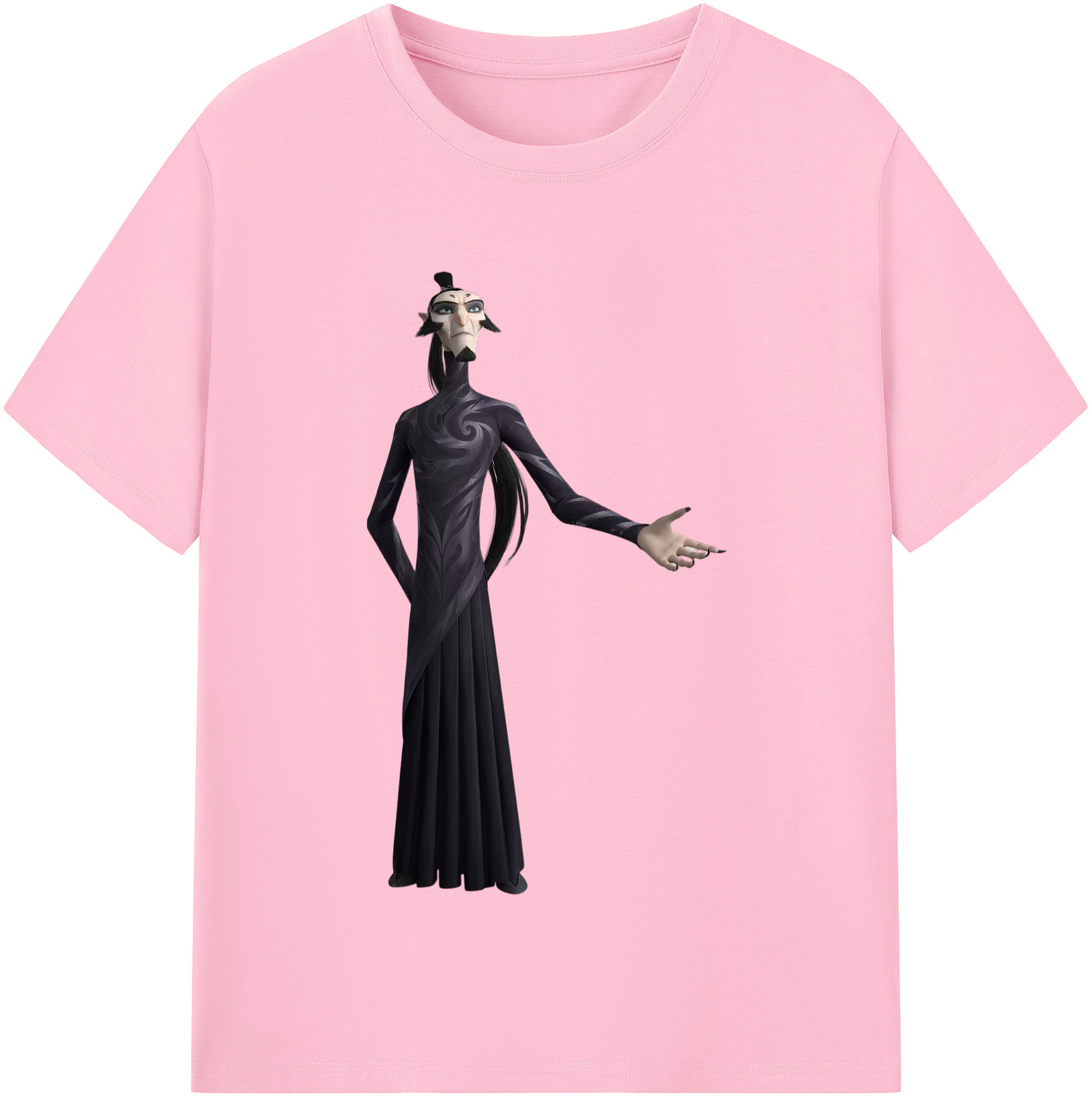 （画像用） Ne Zha 2 ナタ 魔童の大暴れ 綿100％半袖Tシャツ（フロントプリント）