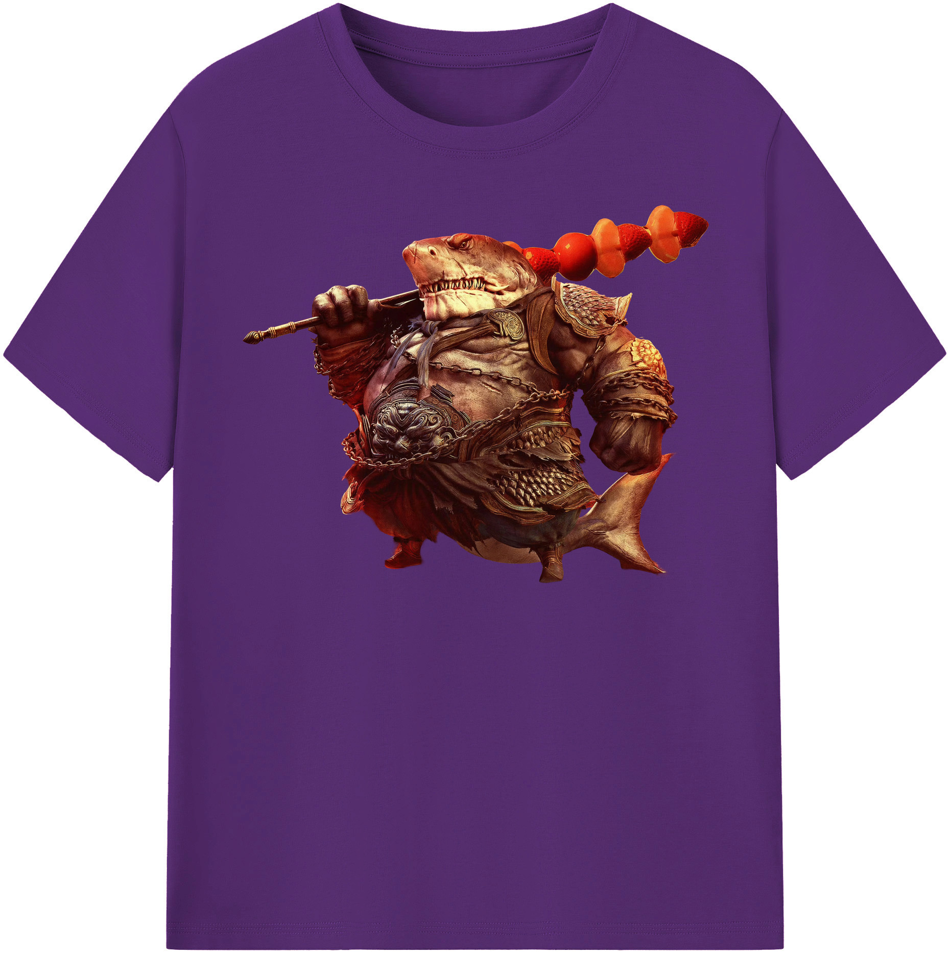 （画像用） Ne Zha 2 ナタ 魔童の大暴れ 綿100％半袖Tシャツ（フロントプリント）