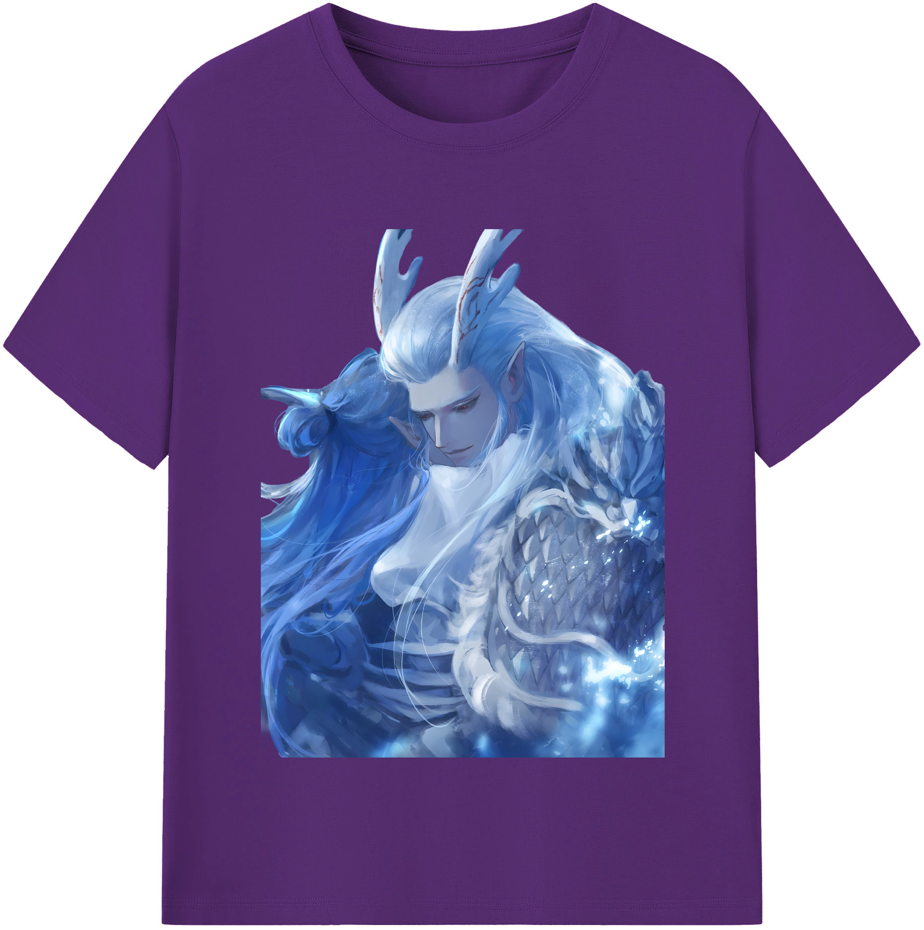 （画像用） Ne Zha 2 ナタ 魔童の大暴れ 綿100％半袖Tシャツ（フロントプリント）