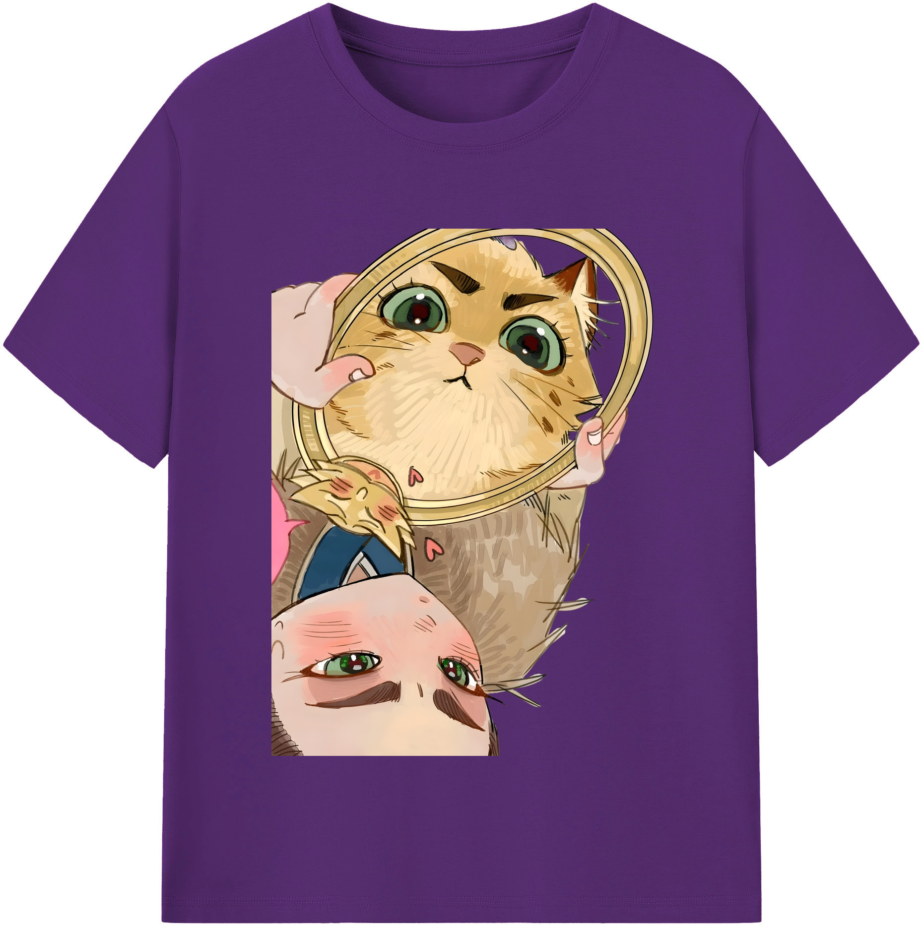 （画像用） Ne Zha 2 ナタ 魔童の大暴れ 綿100％半袖Tシャツ（フロントプリント）