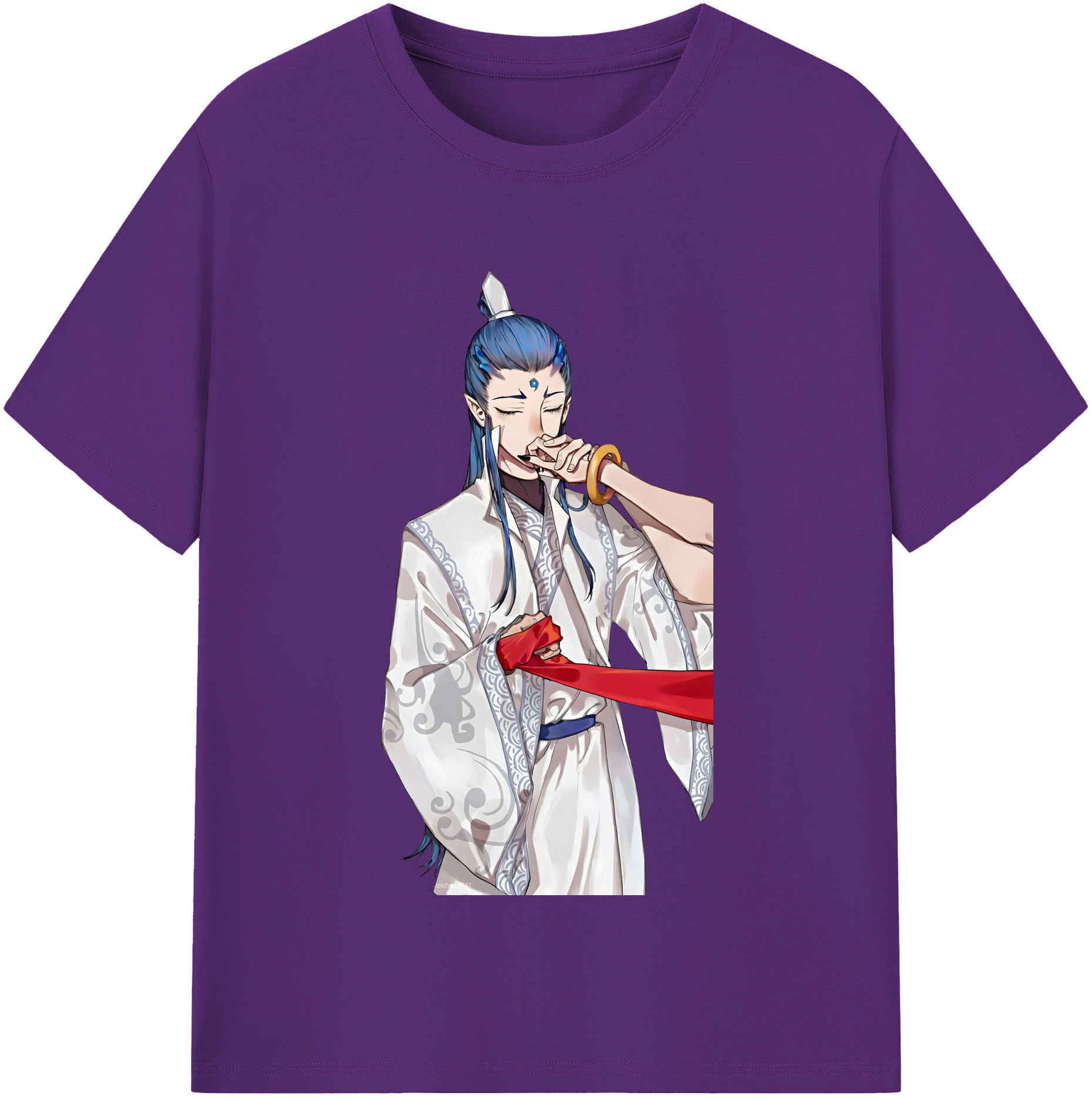 （画像用） Ne Zha 2 ナタ 魔童の大暴れ 綿100％半袖Tシャツ（フロントプリント）