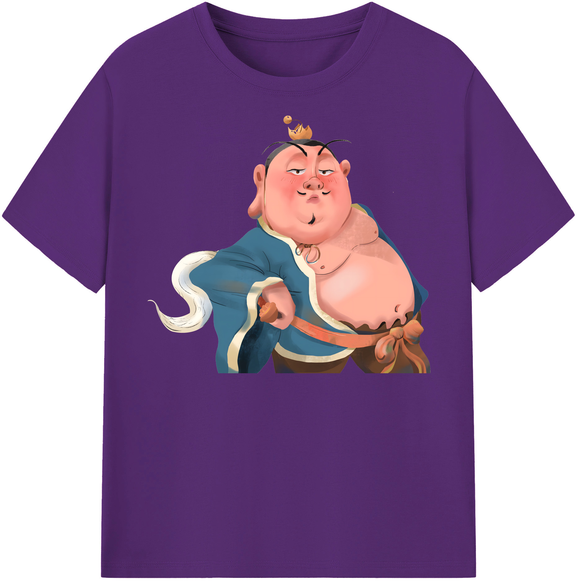 （画像用） Ne Zha 2 ナタ 魔童の大暴れ 綿100％半袖Tシャツ（フロントプリント）