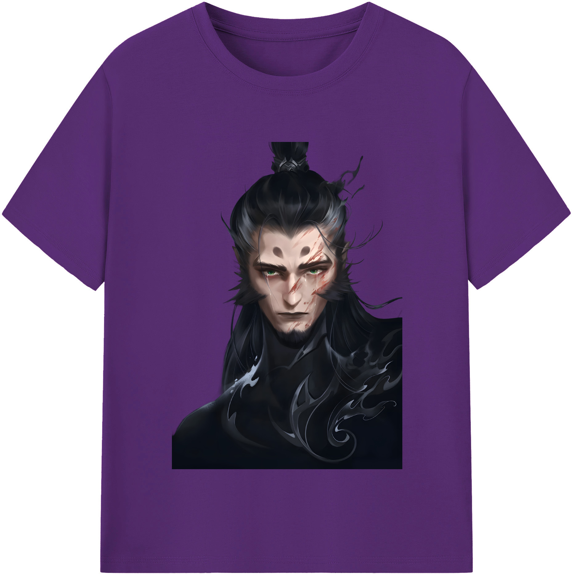 （画像用） Ne Zha 2 ナタ 魔童の大暴れ 綿100％半袖Tシャツ（フロントプリント）