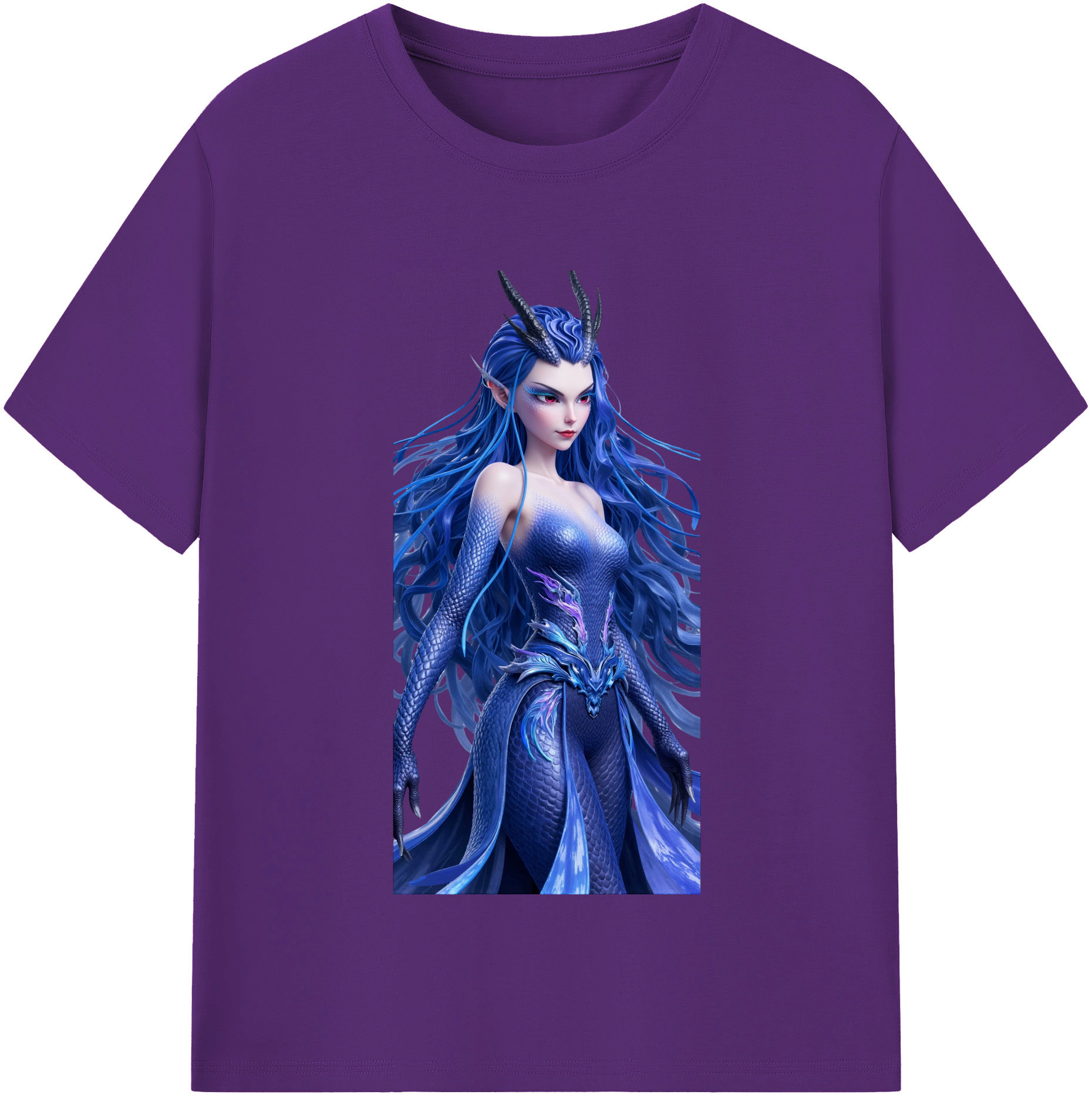 （画像用） Ne Zha 2 ナタ 魔童の大暴れ 綿100％半袖Tシャツ（フロントプリント）