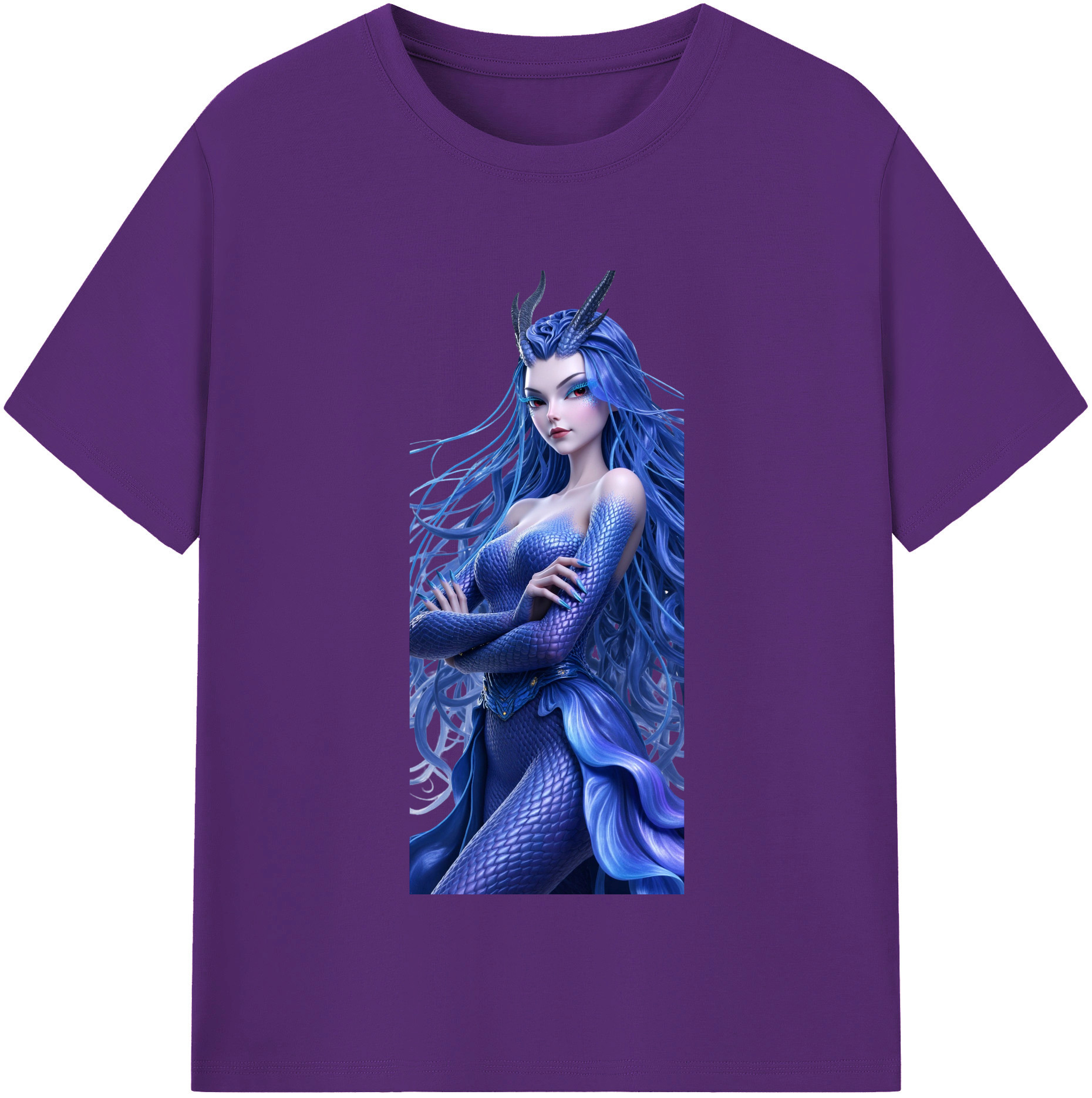 （画像用） Ne Zha 2 ナタ 魔童の大暴れ 綿100％半袖Tシャツ（フロントプリント）