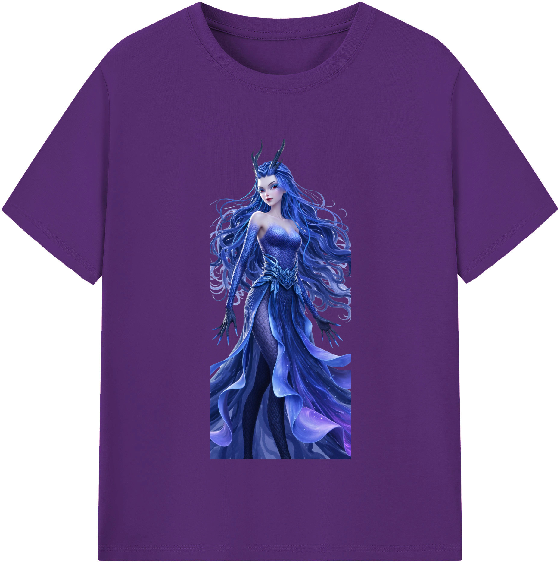 （画像用） Ne Zha 2 ナタ 魔童の大暴れ 綿100％半袖Tシャツ（フロントプリント）