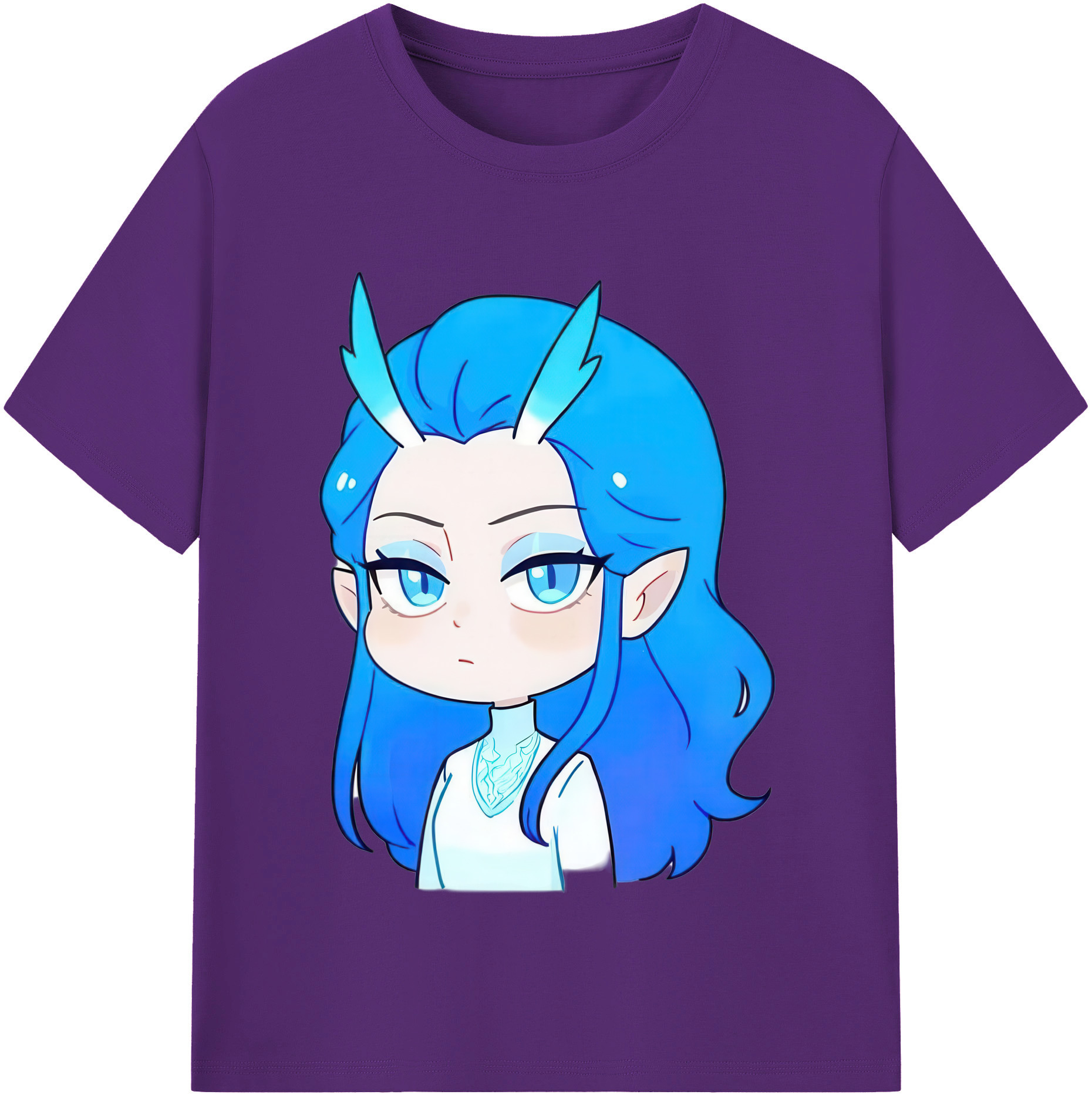 （画像用） Ne Zha 2 ナタ 魔童の大暴れ 綿100％半袖Tシャツ（フロントプリント）