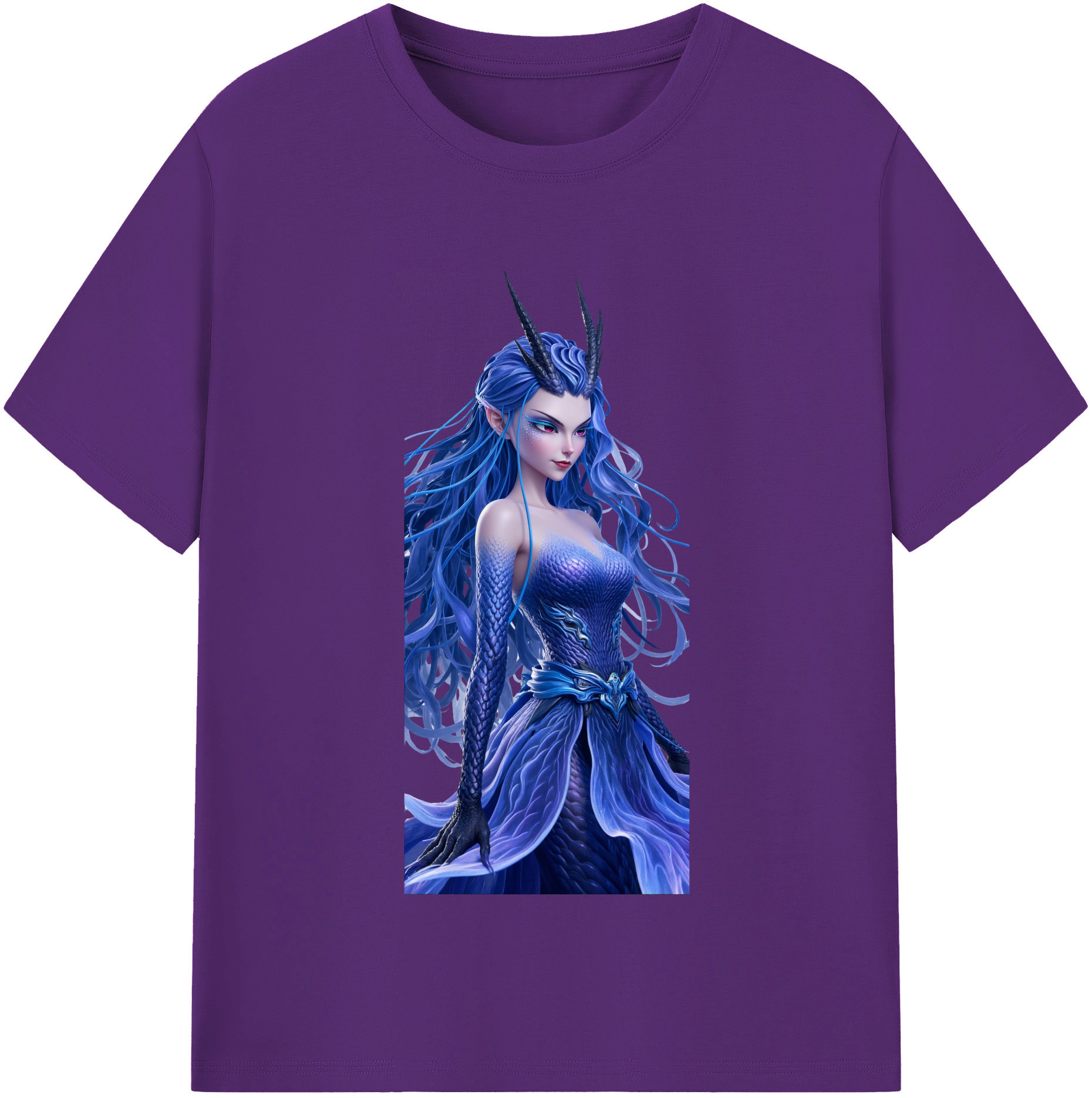 （画像用） Ne Zha 2 ナタ 魔童の大暴れ 綿100％半袖Tシャツ（フロントプリント）