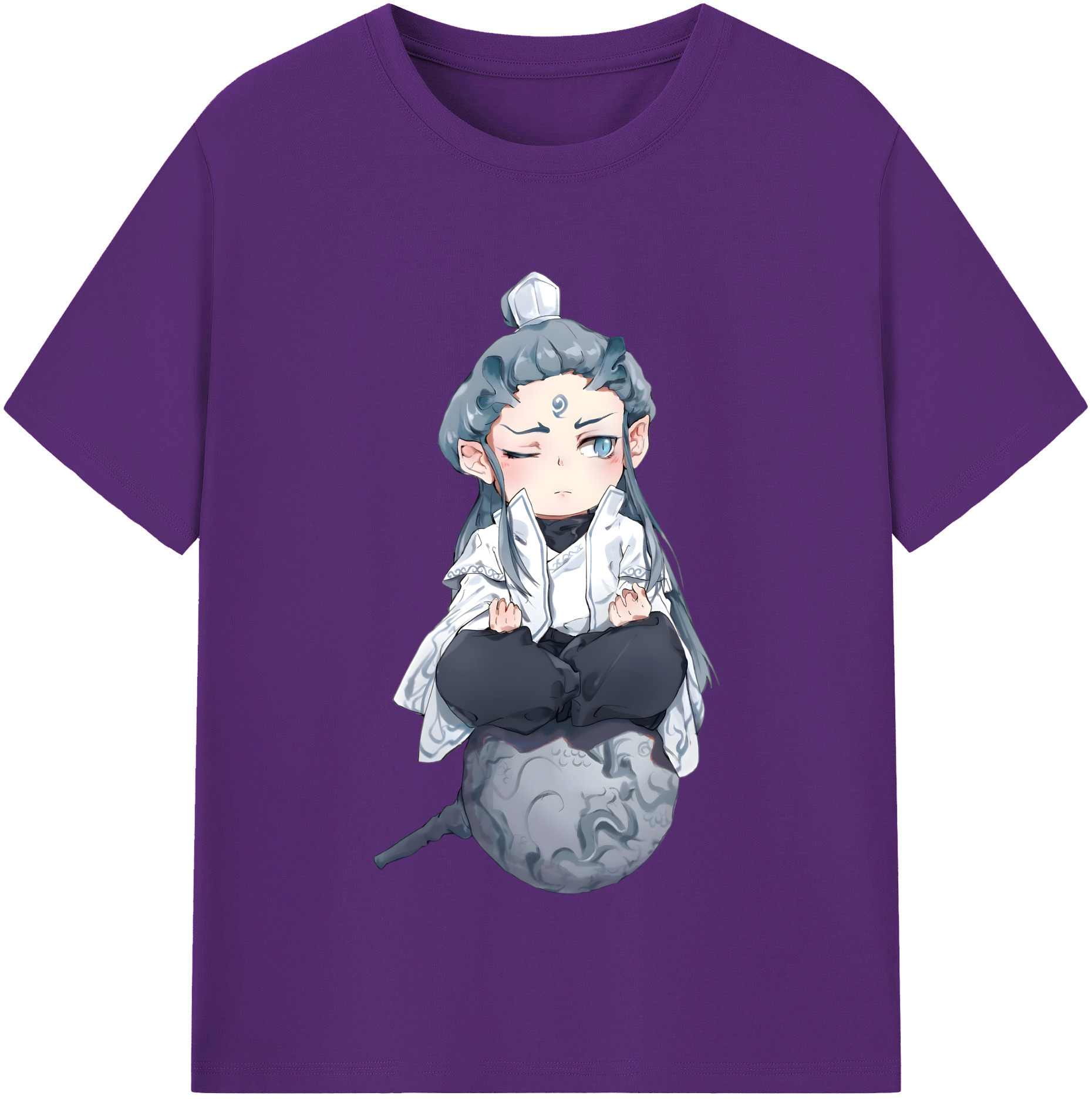 （画像用） Ne Zha 2 ナタ 魔童の大暴れ 綿100％半袖Tシャツ（フロントプリント）