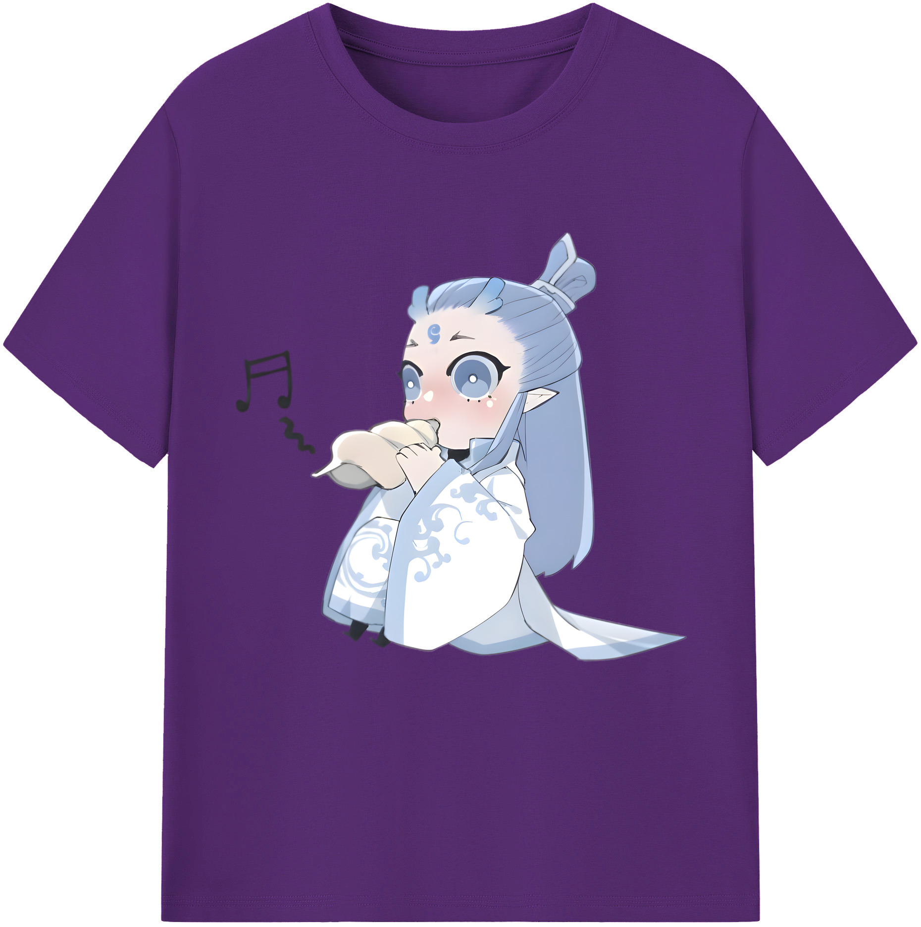 （画像用） Ne Zha 2 ナタ 魔童の大暴れ 綿100％半袖Tシャツ（フロントプリント）