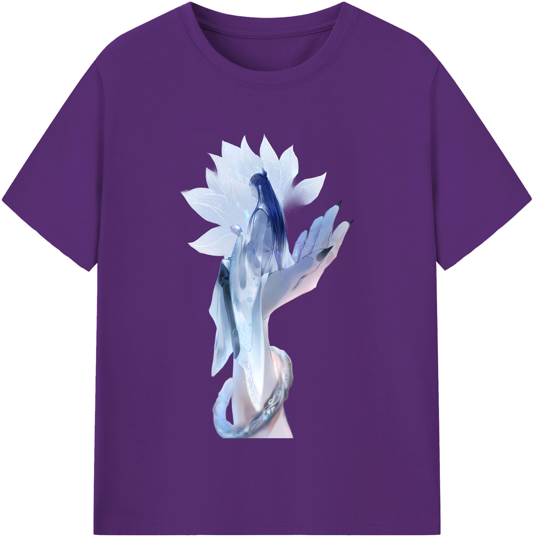 （画像用） Ne Zha 2 ナタ 魔童の大暴れ 綿100％半袖Tシャツ（フロントプリント）
