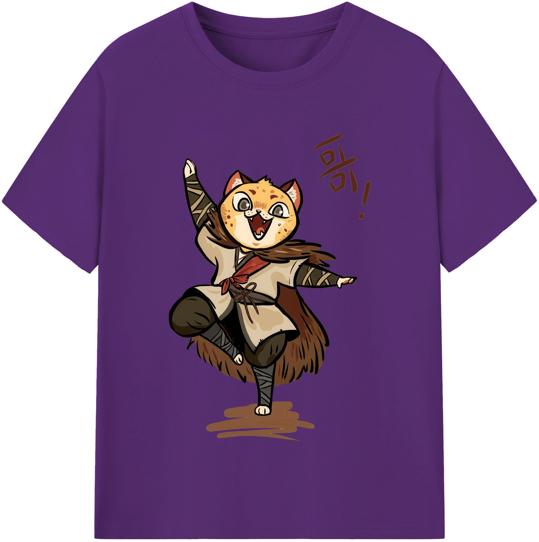 （画像用） Ne Zha 2 ナタ 魔童の大暴れ 綿100％半袖Tシャツ（フロントプリント）