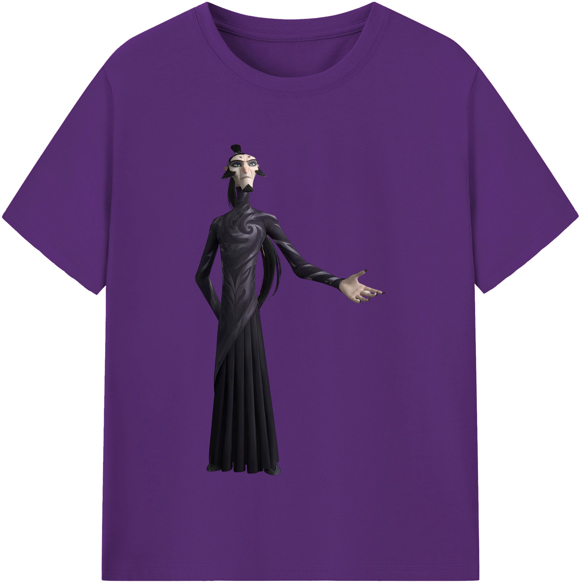 （画像用） Ne Zha 2 ナタ 魔童の大暴れ 綿100％半袖Tシャツ（フロントプリント）