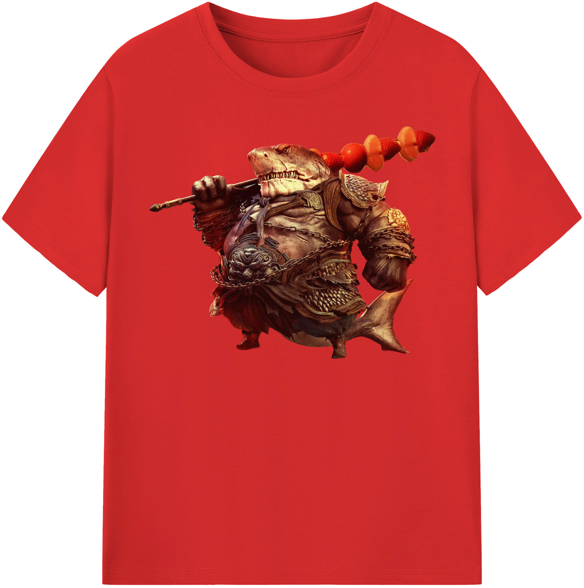 （画像用） Ne Zha 2 ナタ 魔童の大暴れ 綿100％半袖Tシャツ（フロントプリント）