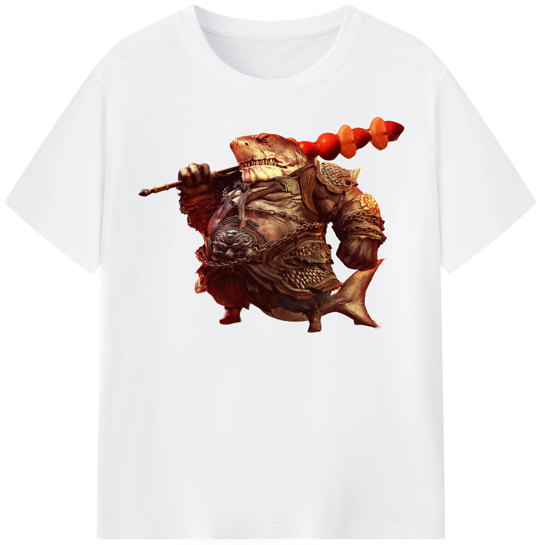 （画像用） Ne Zha 2 ナタ 魔童の大暴れ 綿100％半袖Tシャツ（フロントプリント）