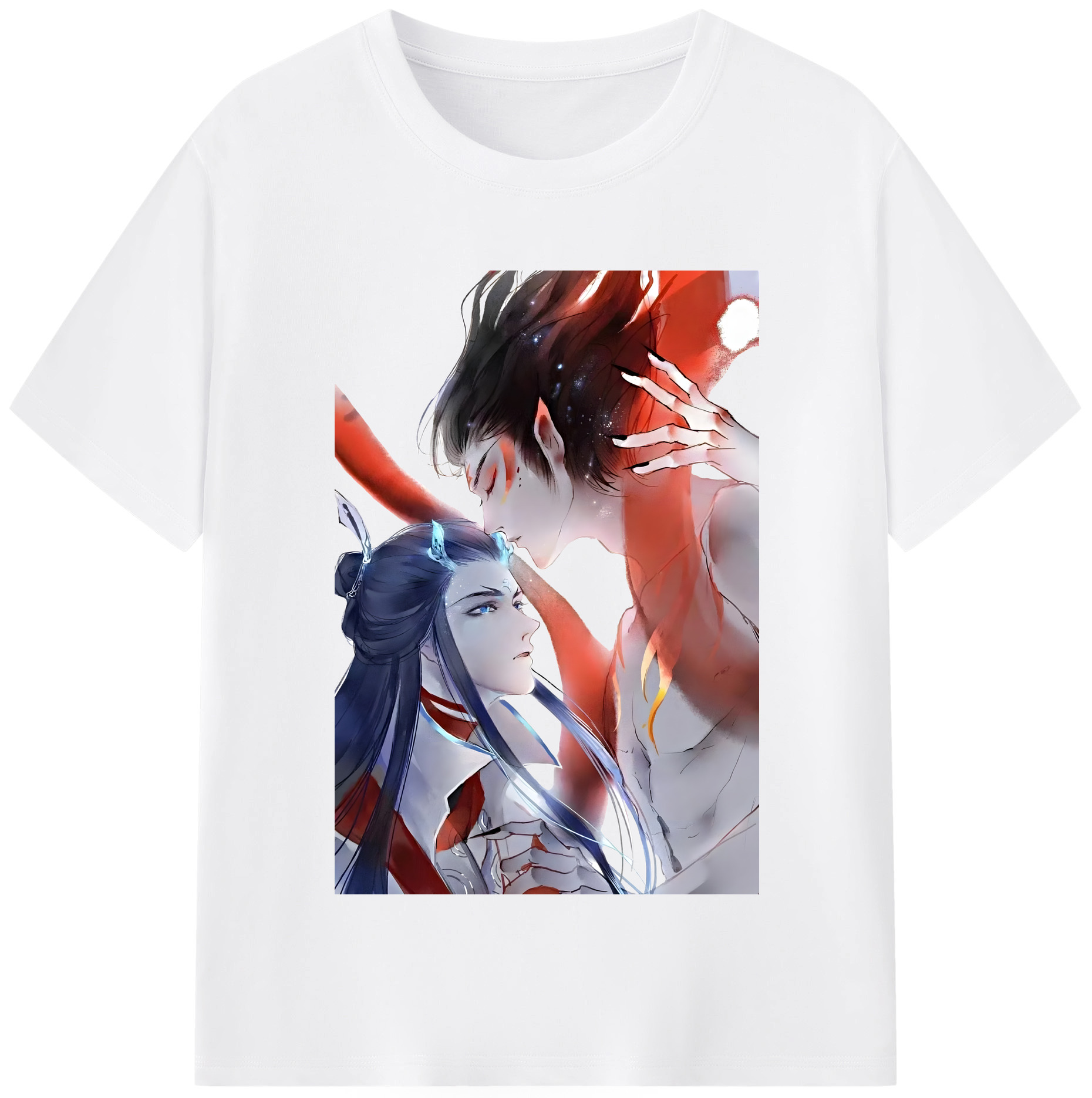 （画像用） Ne Zha 2 ナタ 魔童の大暴れ 綿100％半袖Tシャツ（フロントプリント）