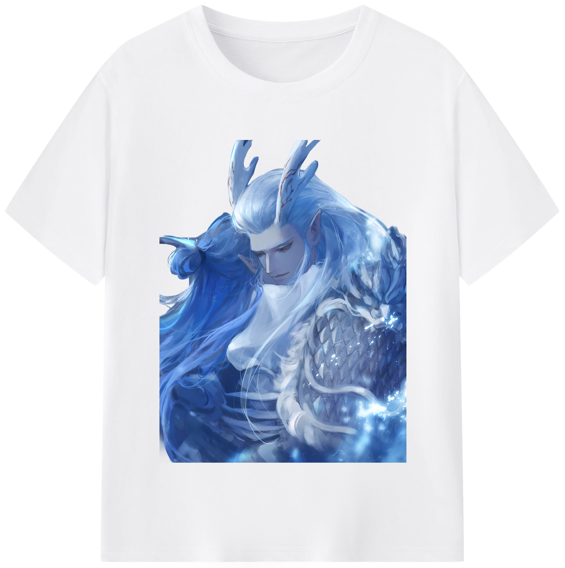 （画像用） Ne Zha 2 ナタ 魔童の大暴れ 綿100％半袖Tシャツ（フロントプリント）
