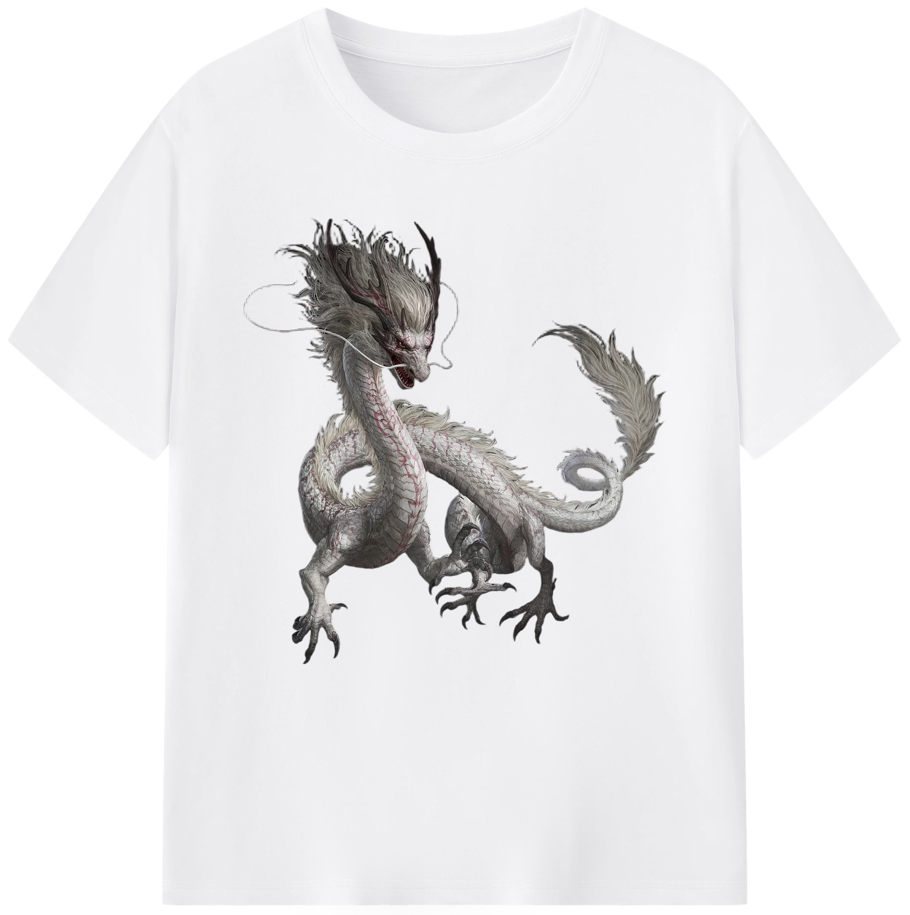 （画像用） Ne Zha 2 ナタ 魔童の大暴れ 綿100％半袖Tシャツ（フロントプリント）