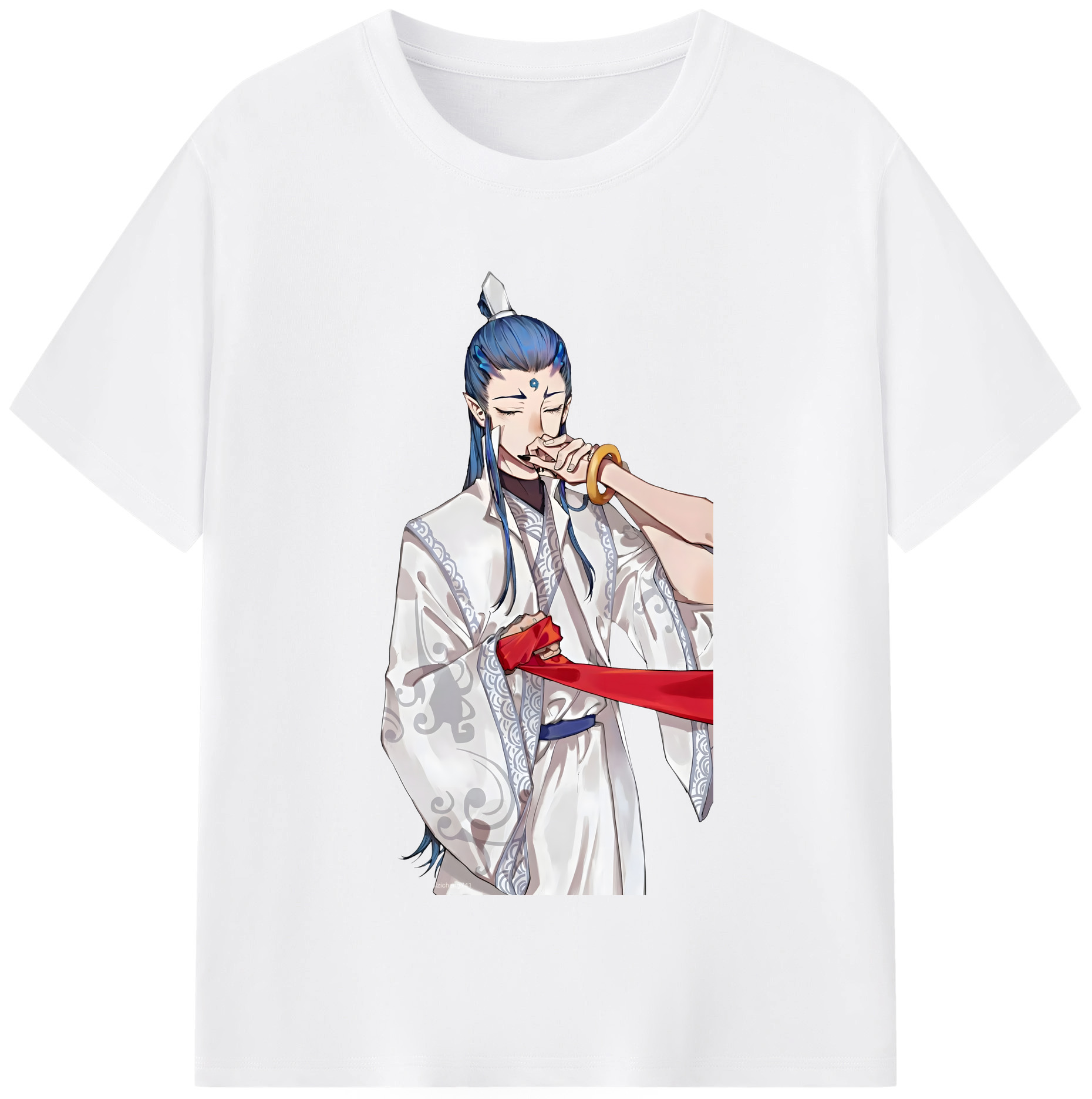（画像用） Ne Zha 2 ナタ 魔童の大暴れ 綿100％半袖Tシャツ（フロントプリント）