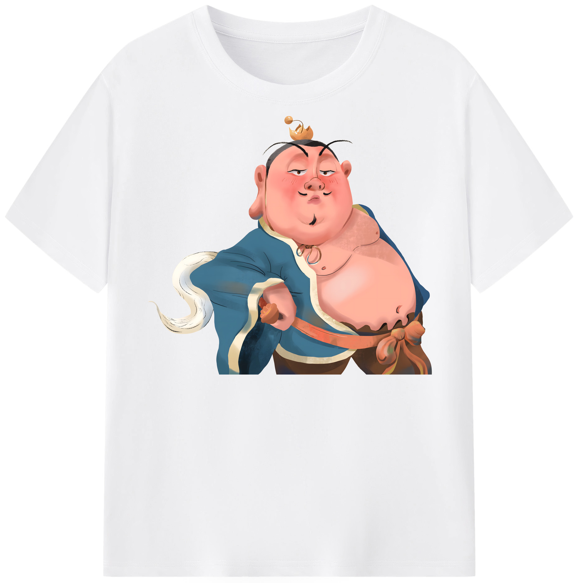 （画像用） Ne Zha 2 ナタ 魔童の大暴れ 綿100％半袖Tシャツ（フロントプリント）