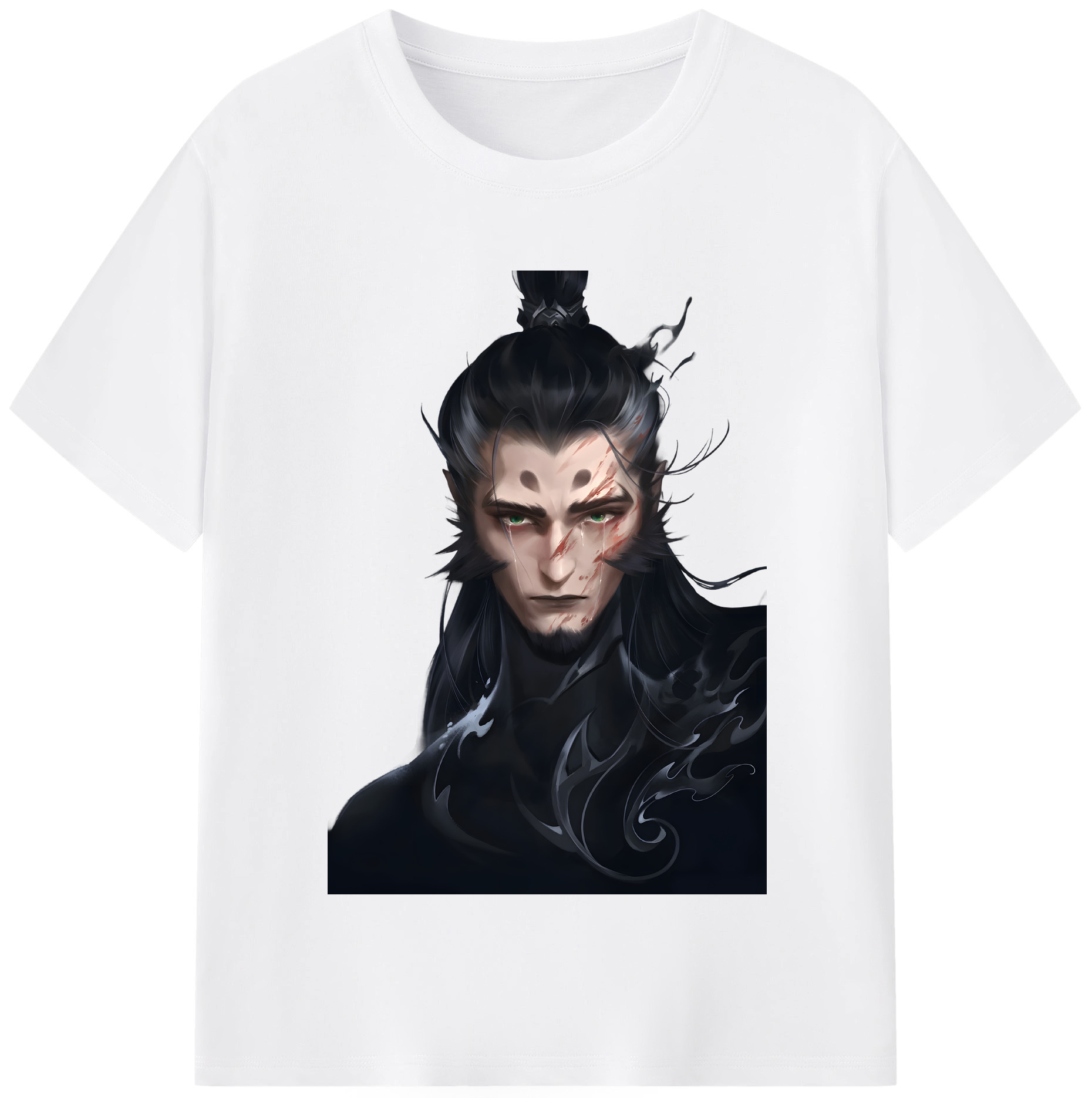 （画像用） Ne Zha 2 ナタ 魔童の大暴れ 綿100％半袖Tシャツ（フロントプリント）