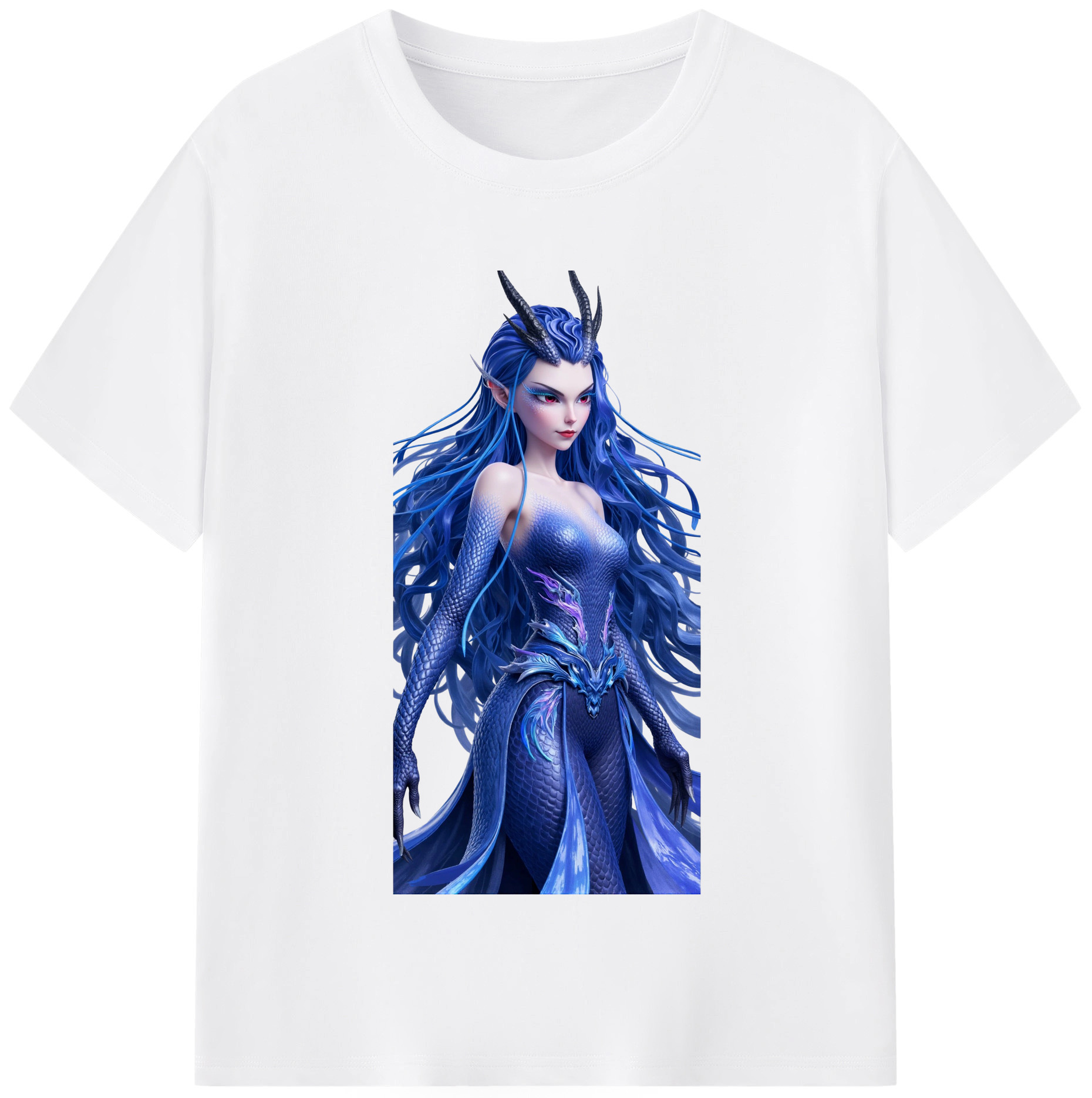 （画像用） Ne Zha 2 ナタ 魔童の大暴れ 綿100％半袖Tシャツ（フロントプリント）