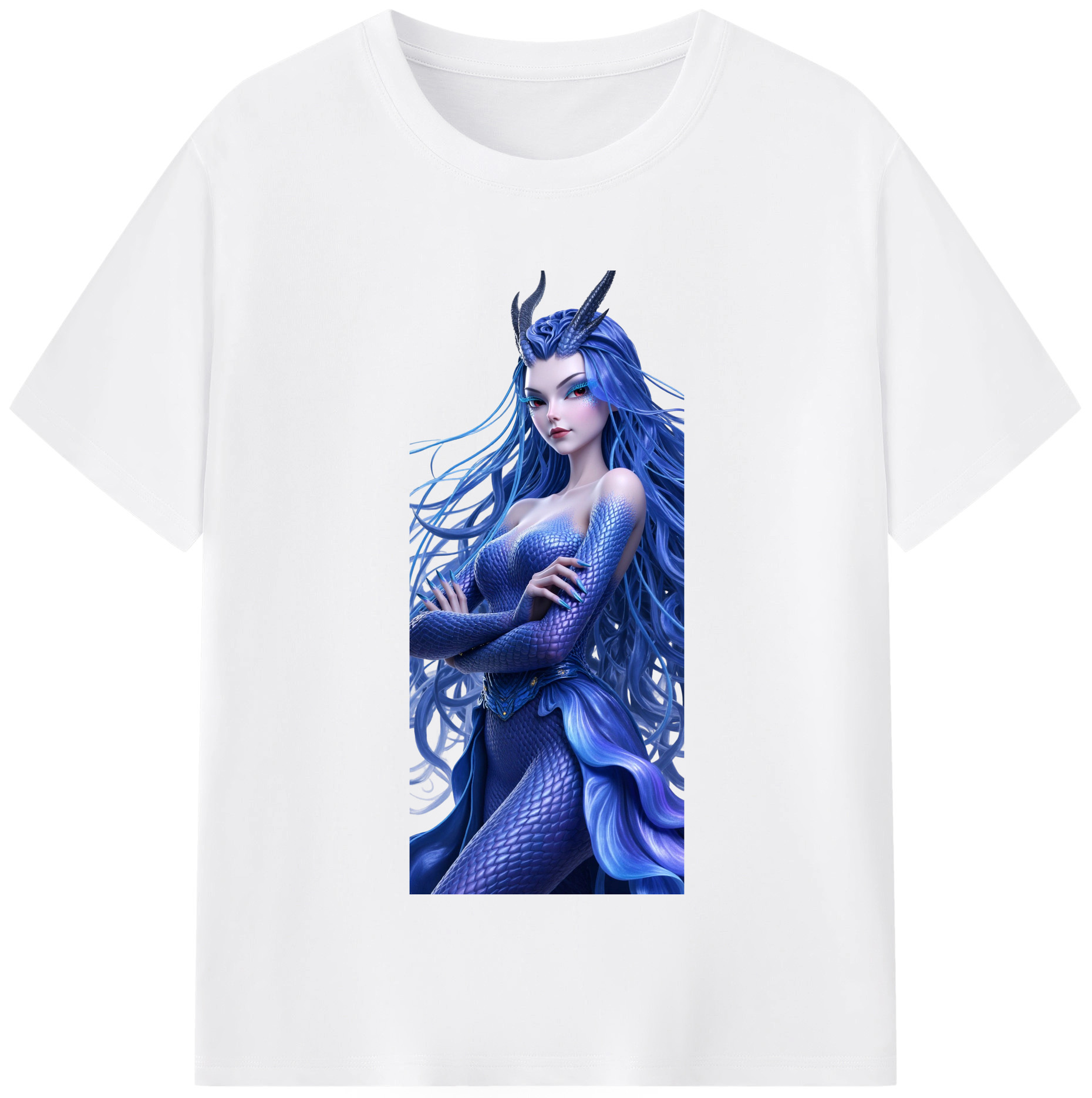 （画像用） Ne Zha 2 ナタ 魔童の大暴れ 綿100％半袖Tシャツ（フロントプリント）