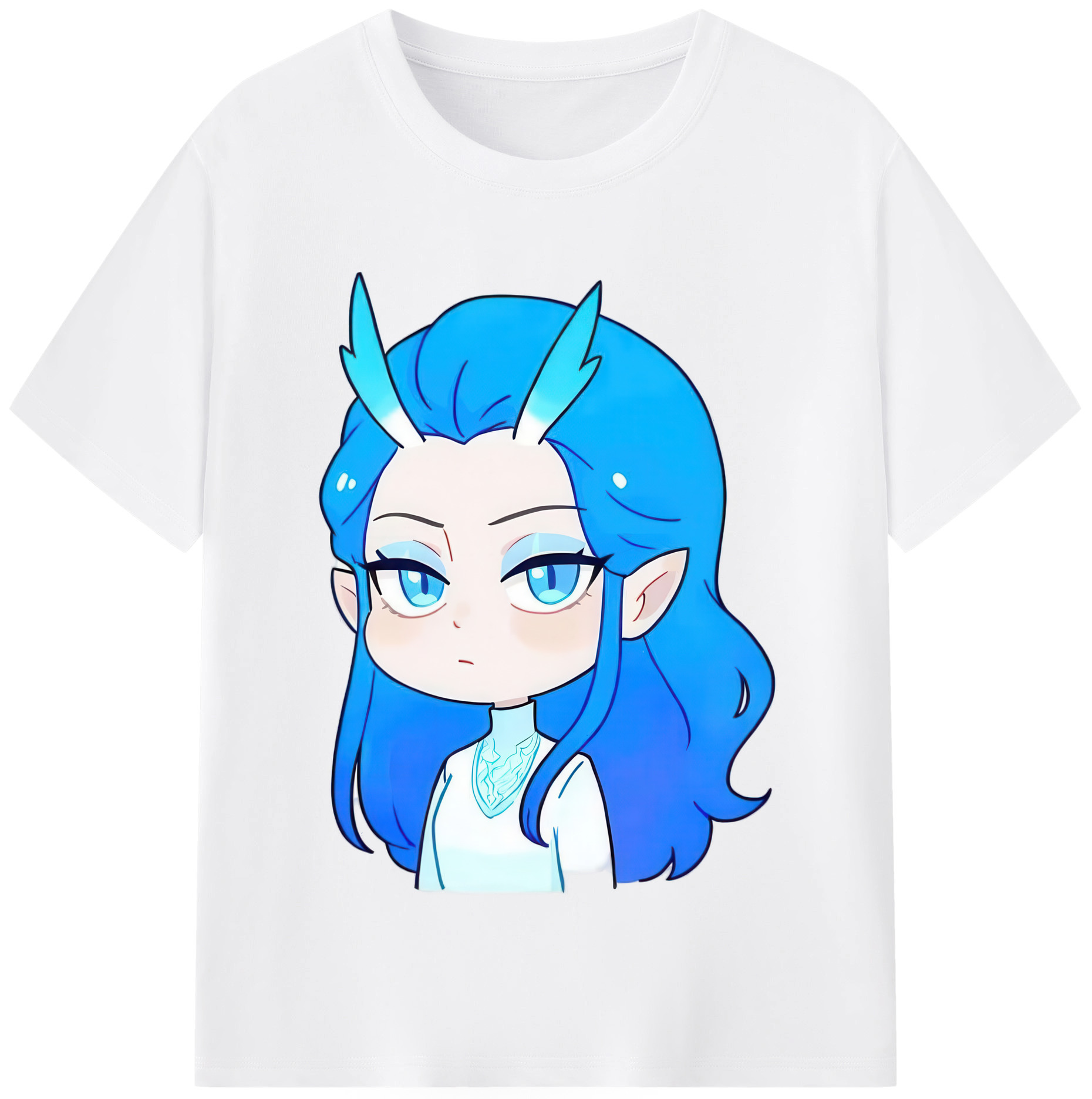 （画像用） Ne Zha 2 ナタ 魔童の大暴れ 綿100％半袖Tシャツ（フロントプリント）