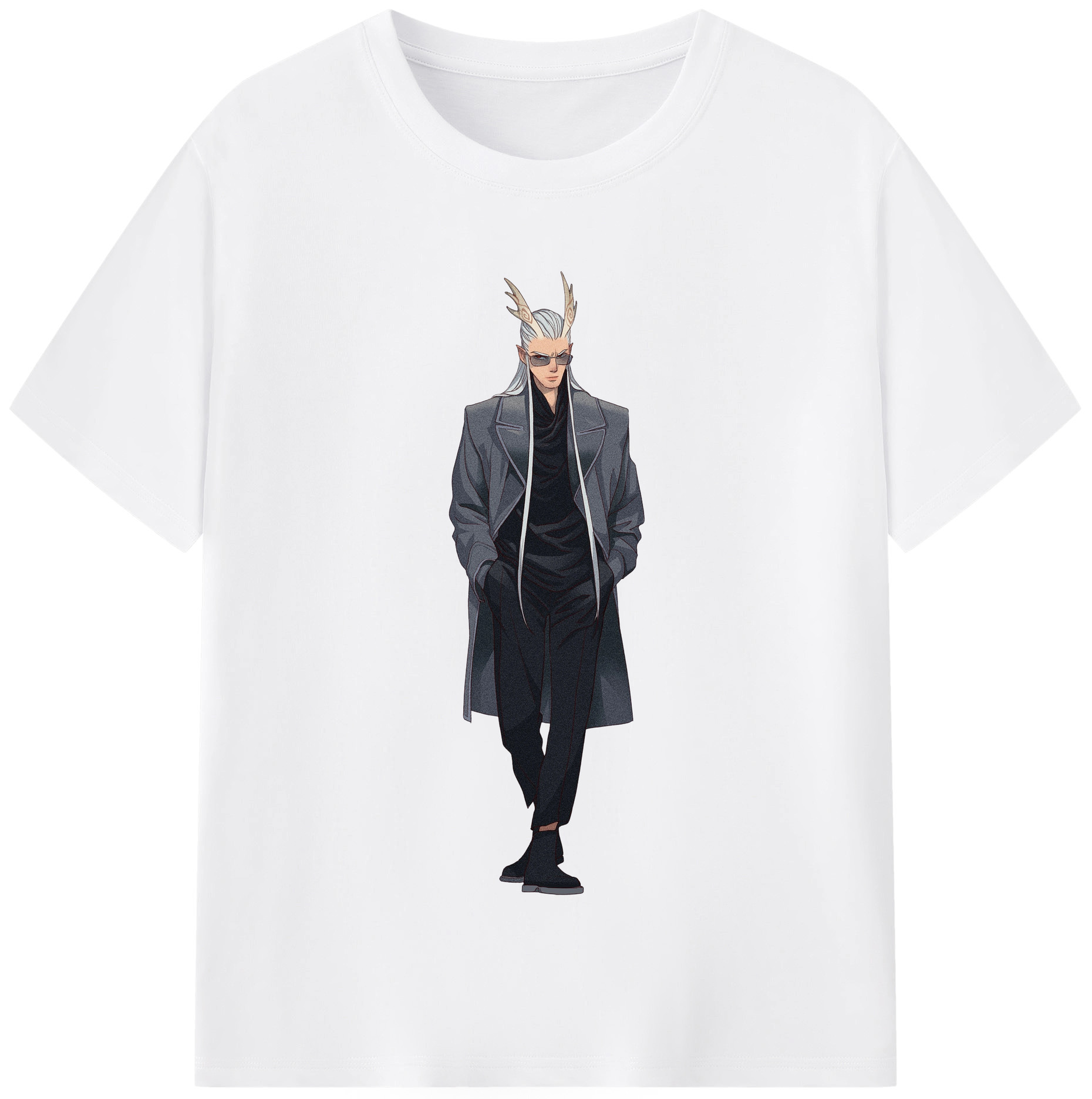 （画像用） Ne Zha 2 ナタ 魔童の大暴れ 綿100％半袖Tシャツ（フロントプリント）
