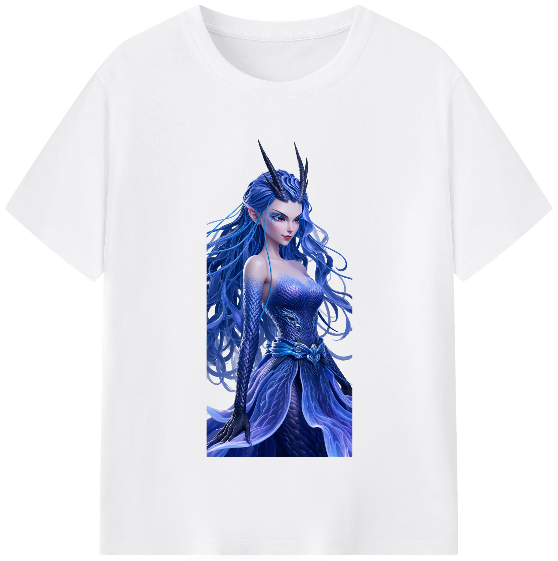 （画像用） Ne Zha 2 ナタ 魔童の大暴れ 綿100％半袖Tシャツ（フロントプリント）