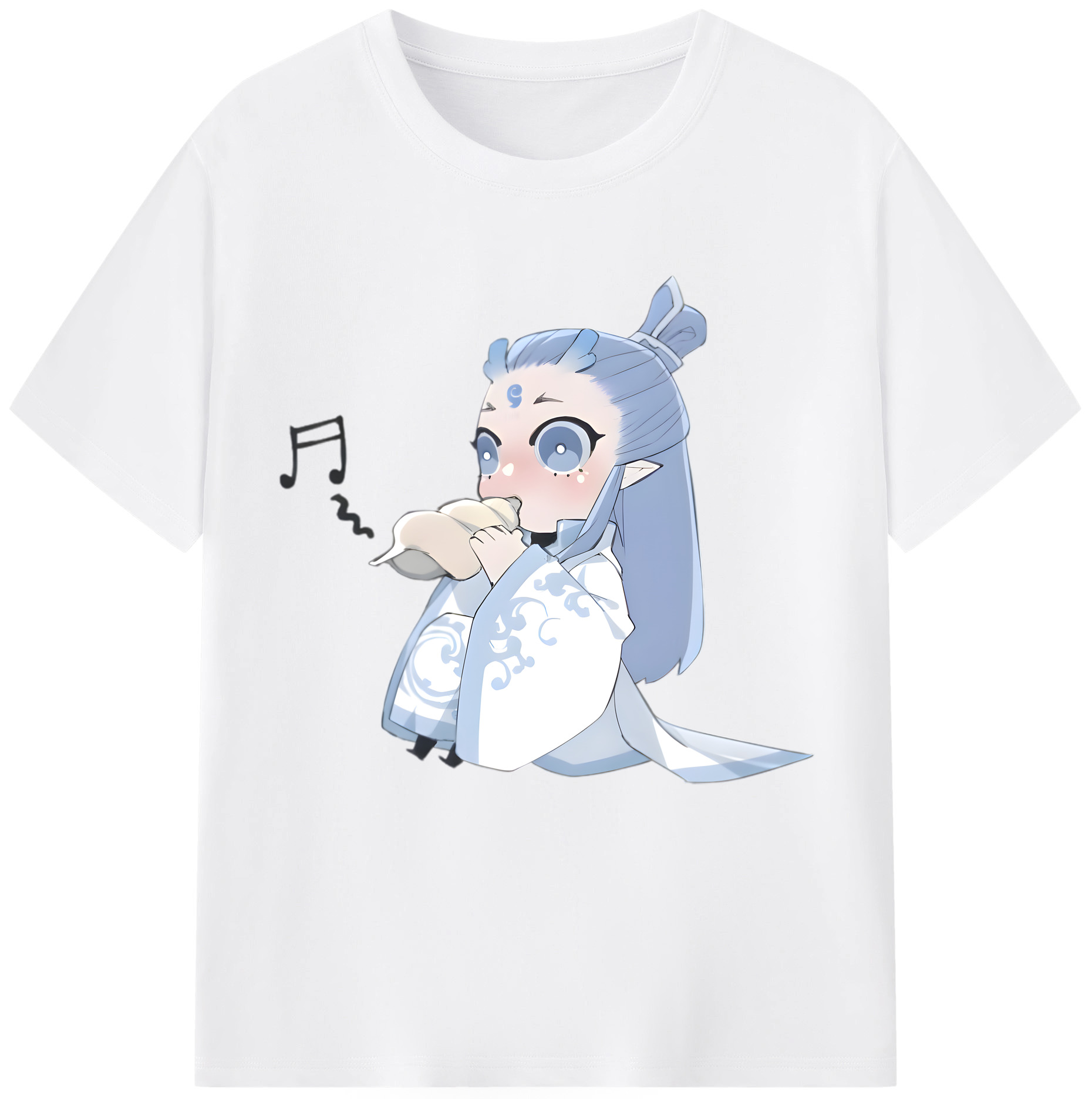 （画像用） Ne Zha 2 ナタ 魔童の大暴れ 綿100％半袖Tシャツ（フロントプリント）