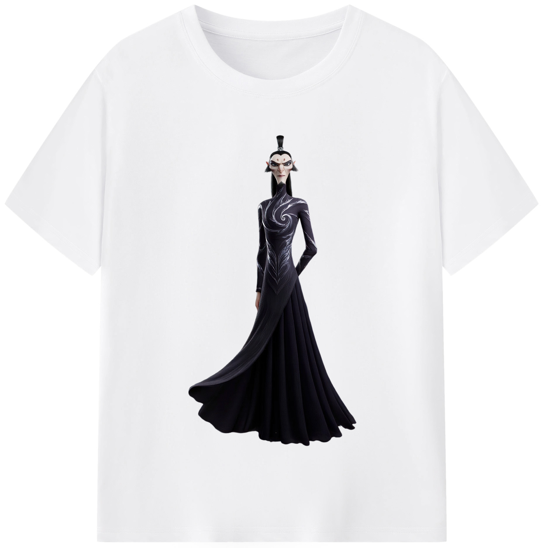 （画像用） Ne Zha 2 ナタ 魔童の大暴れ 綿100％半袖Tシャツ（フロントプリント）