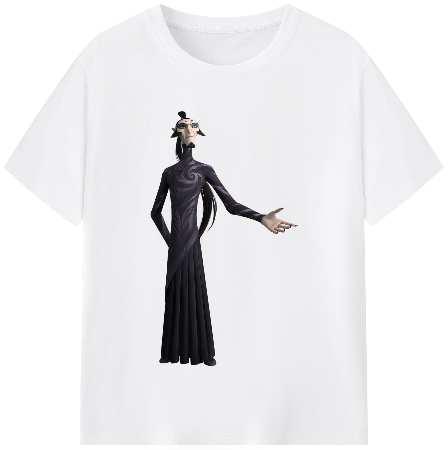 （画像用） Ne Zha 2 ナタ 魔童の大暴れ 綿100％半袖Tシャツ（フロントプリント）