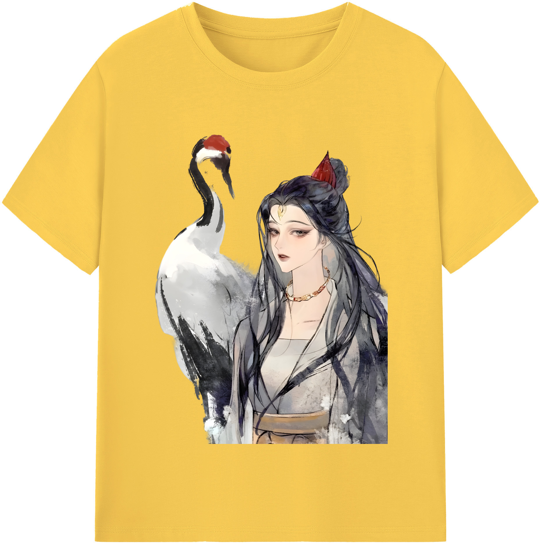 （画像用） Ne Zha 2 ナタ 魔童の大暴れ 綿100％半袖Tシャツ（フロントプリント）