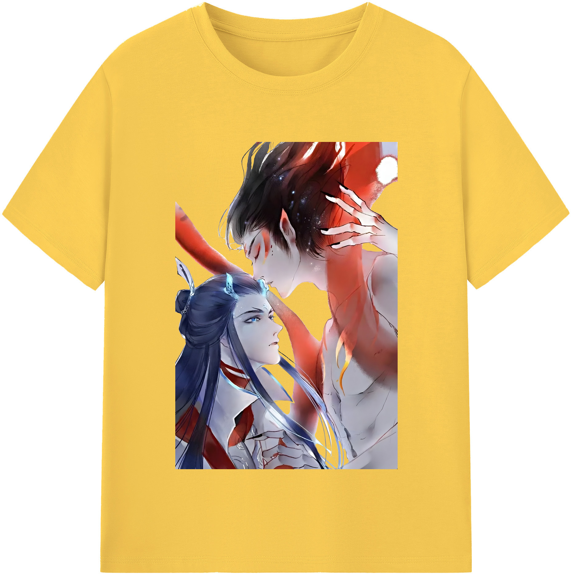 （画像用） Ne Zha 2 ナタ 魔童の大暴れ 綿100％半袖Tシャツ（フロントプリント）
