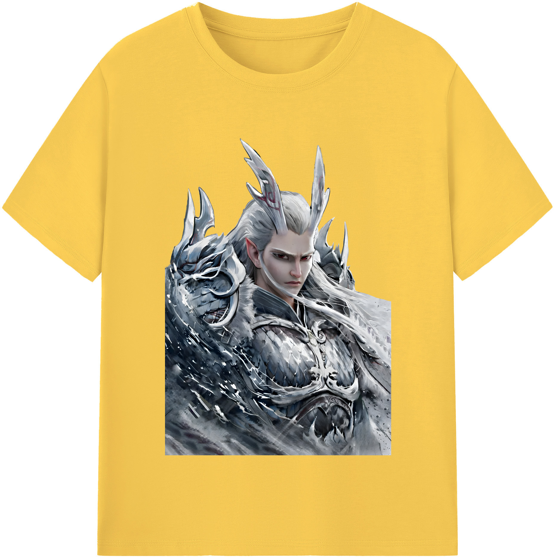 （画像用） Ne Zha 2 ナタ 魔童の大暴れ 綿100％半袖Tシャツ（フロントプリント）
