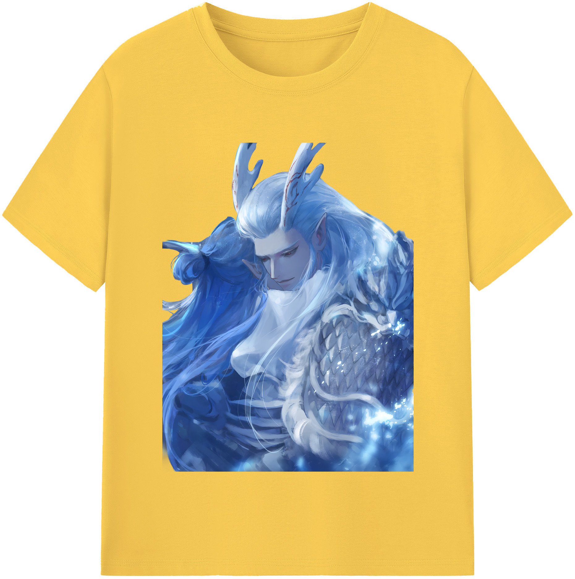 （画像用） Ne Zha 2 ナタ 魔童の大暴れ 綿100％半袖Tシャツ（フロントプリント）