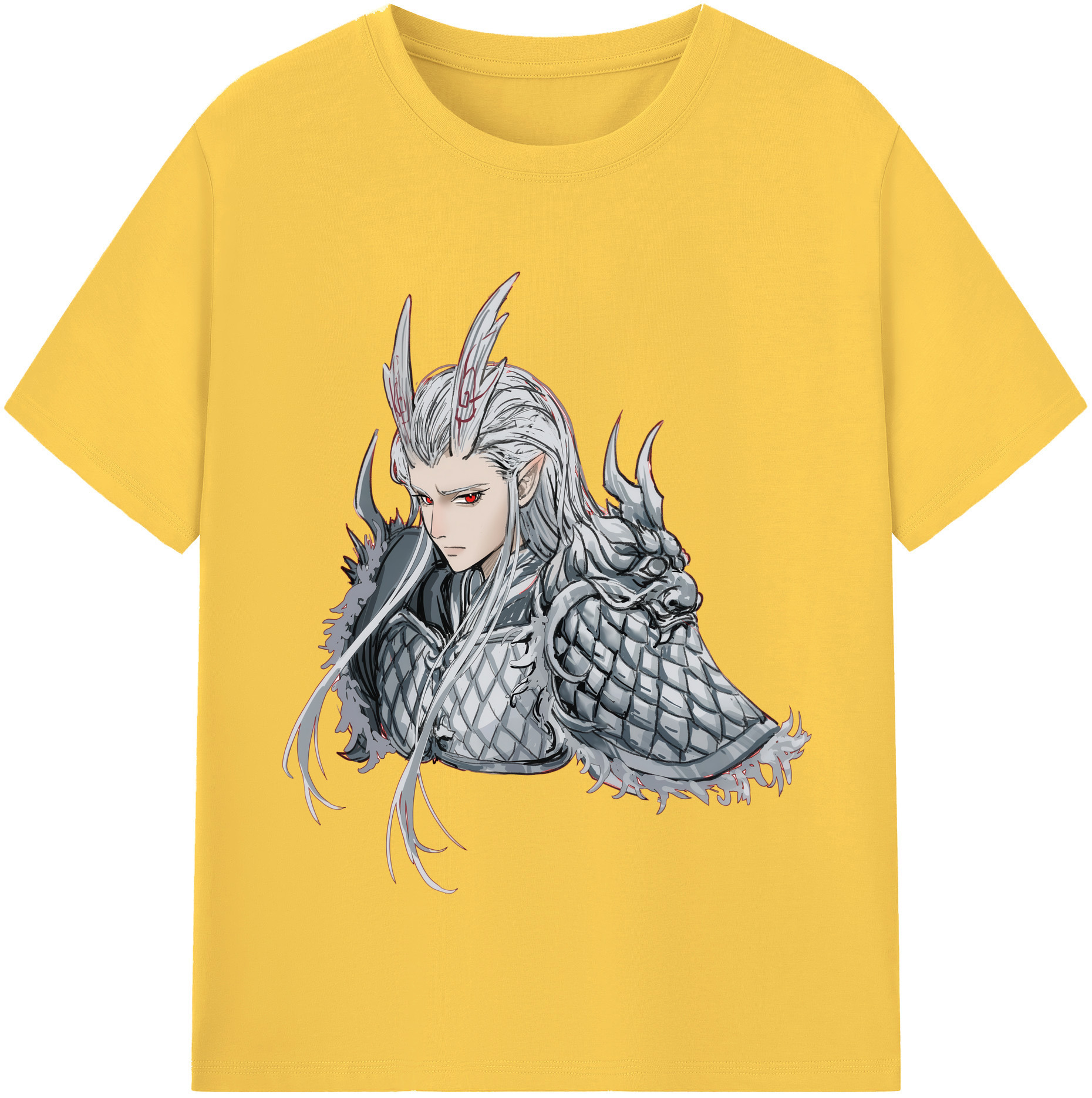 （画像用） Ne Zha 2 ナタ 魔童の大暴れ 綿100％半袖Tシャツ（フロントプリント）