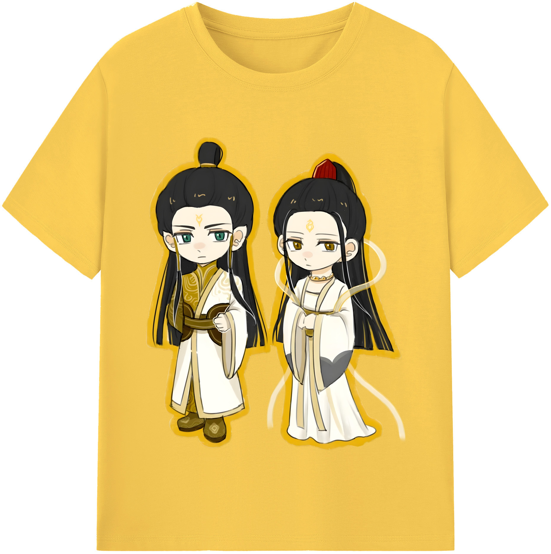 （画像用） Ne Zha 2 ナタ 魔童の大暴れ 綿100％半袖Tシャツ（フロントプリント）