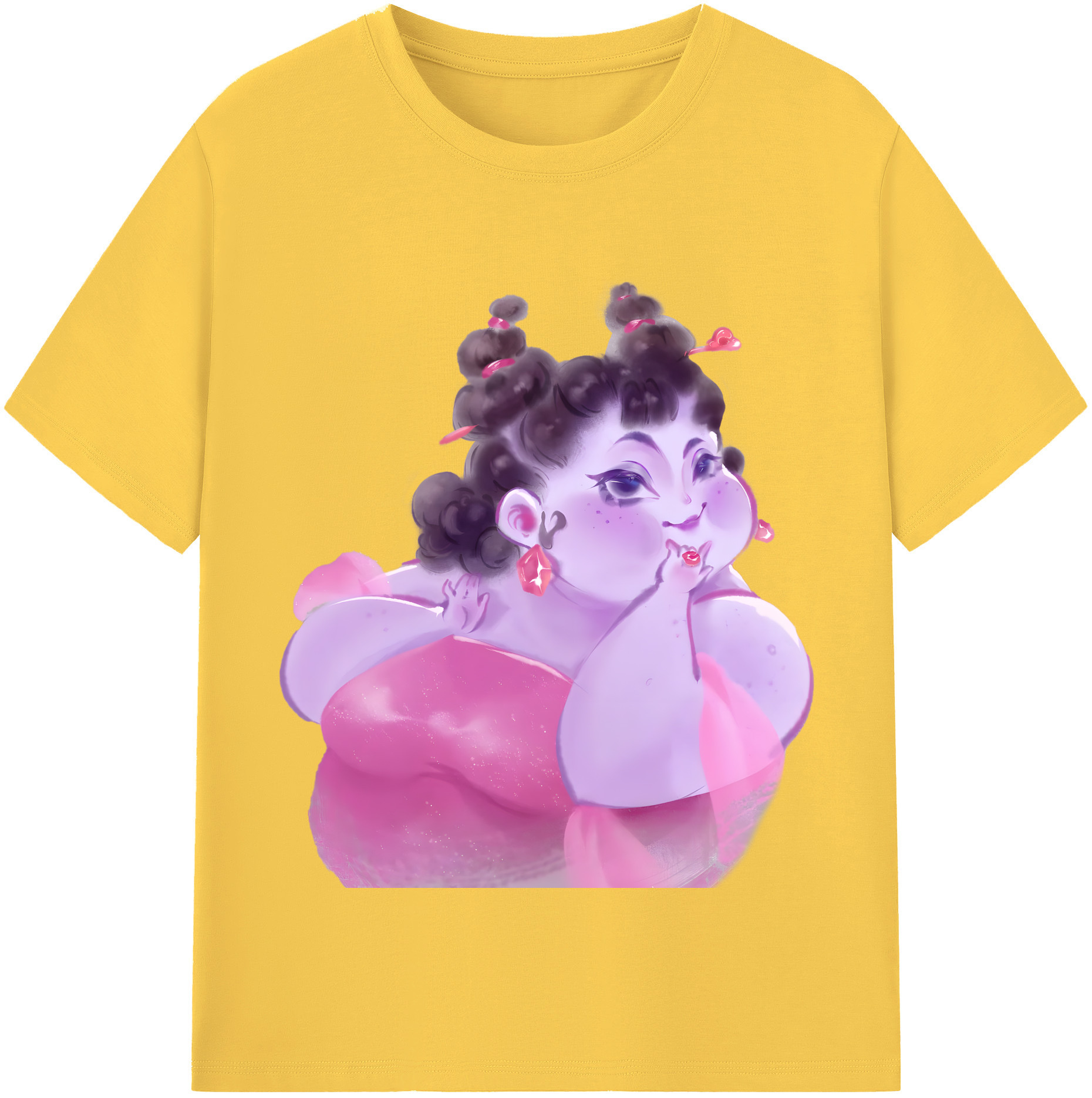 （画像用） Ne Zha 2 ナタ 魔童の大暴れ 綿100％半袖Tシャツ（フロントプリント）