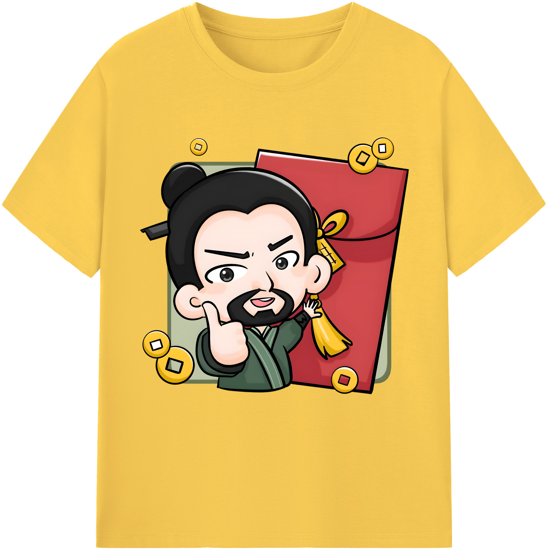 （画像用） Ne Zha 2 ナタ 魔童の大暴れ 綿100％半袖Tシャツ（フロントプリント）